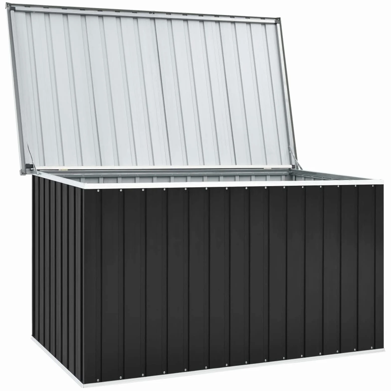 Gecheer Baúl de Jardín Antracita 171x99x93 cm Caja de Almacenamiento Exterior