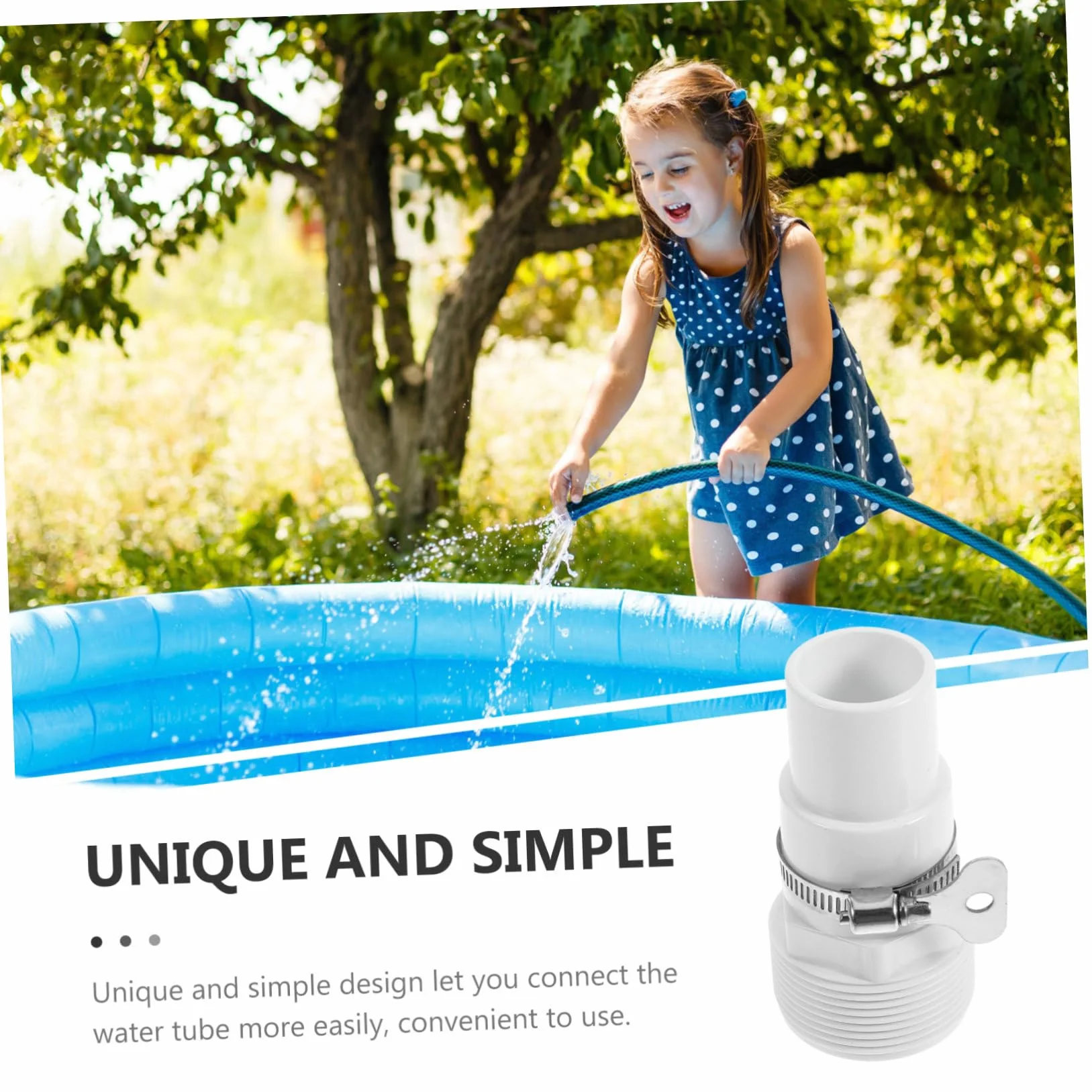 Yardwe 3 Juegos Adaptador De Manguera De Piscina Adaptador Universal De Resistente es De De Piscina De De Repuesto Acero Inoxidable