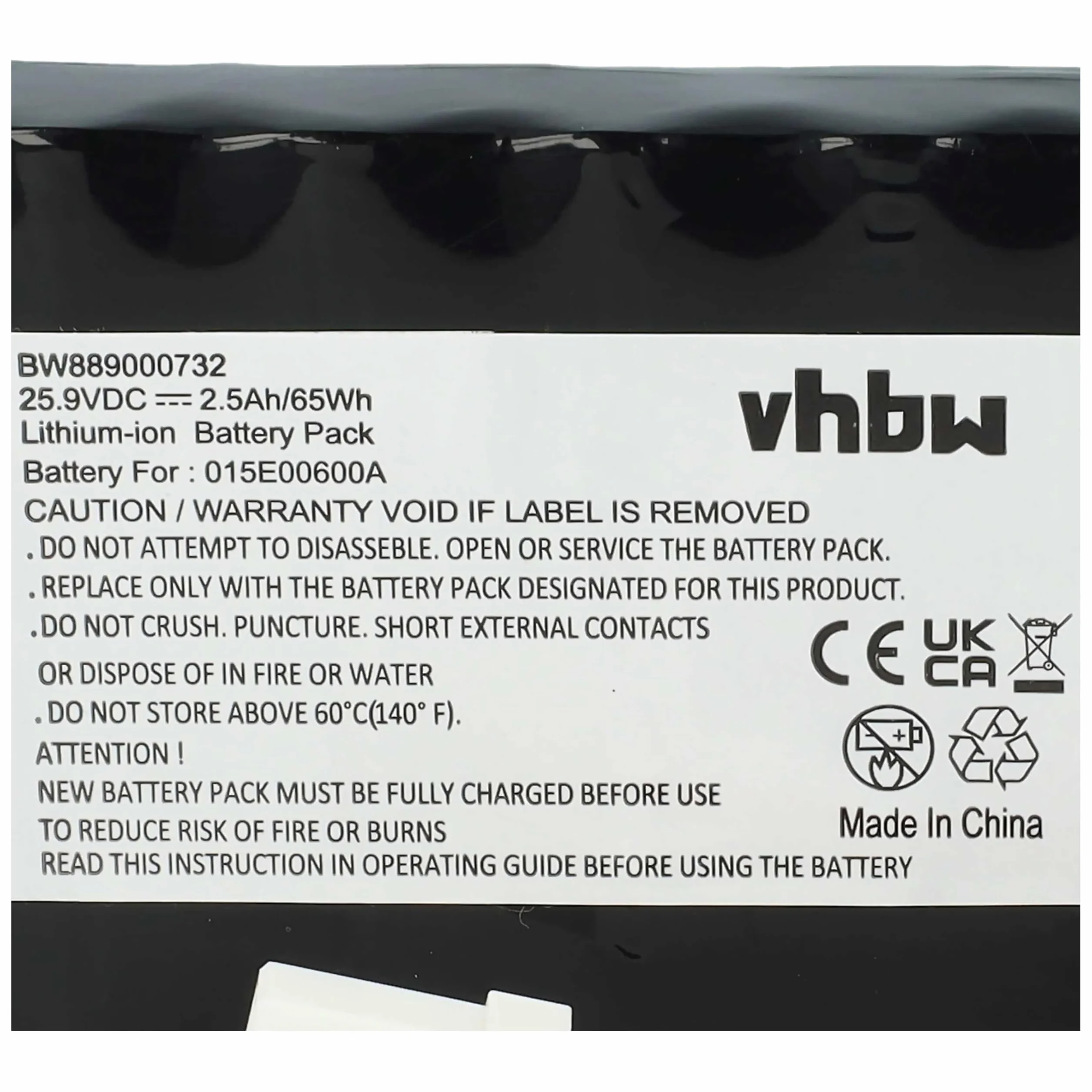 vhbw Batería Compatible con Tech Line Next Tech DX2, LX2, SX2 Robot cortacésped cortacésped 2500mAh 25,9V Li-Ion