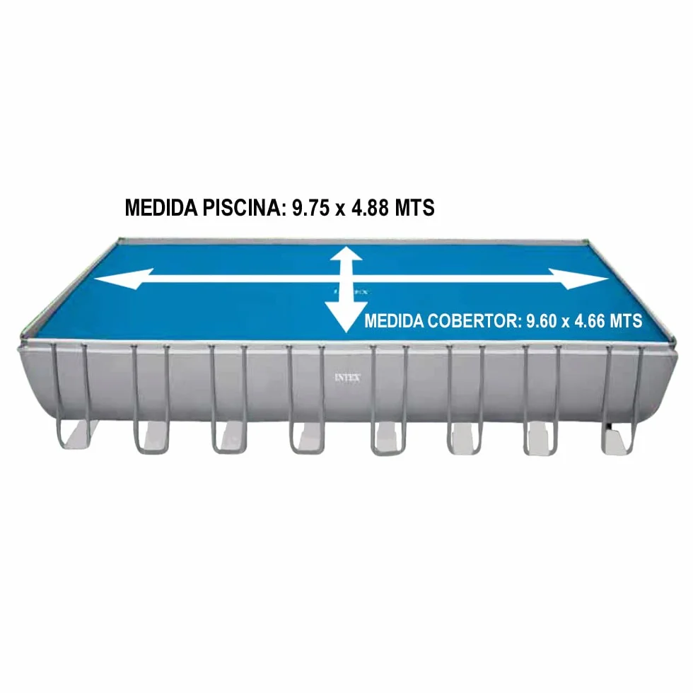 Cobertor solar INTEX para piscinas rectangulares 975x488 cm