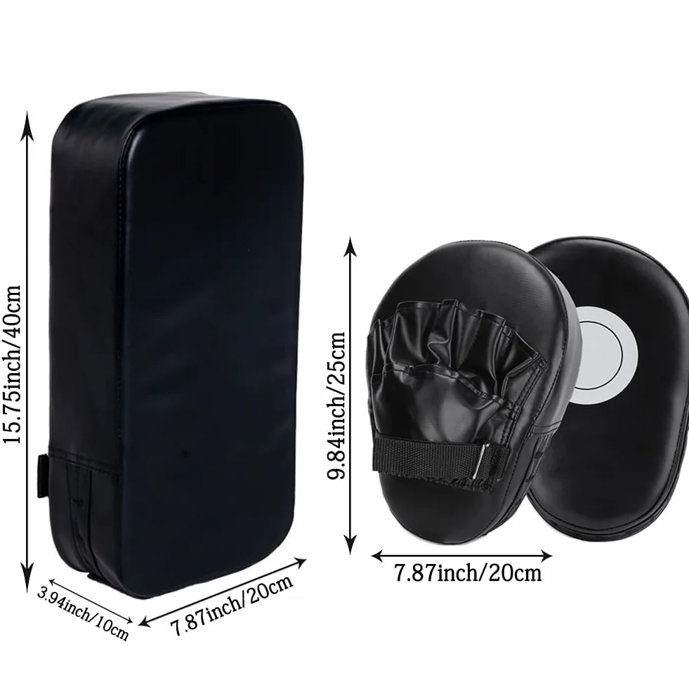 Kit de Boxeo 2 en 1, Manoplas y Thai Pads Paos para Entrenamiento de Kick Boxing