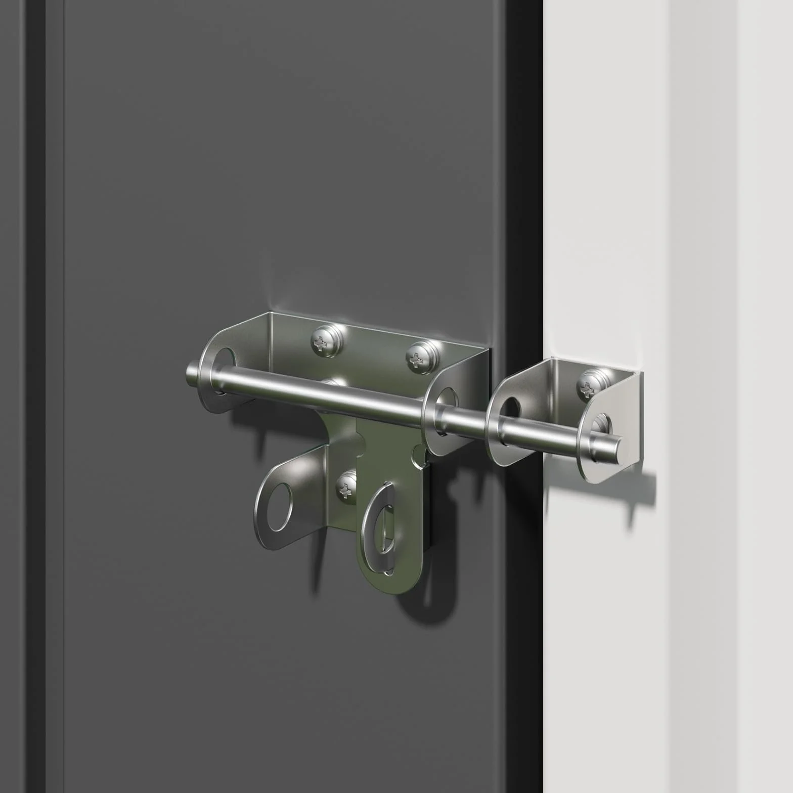 Bealife Caseta Jardín Exterior Metálico Almacenaje Puerta Corrediza 180x162x95cm Gris