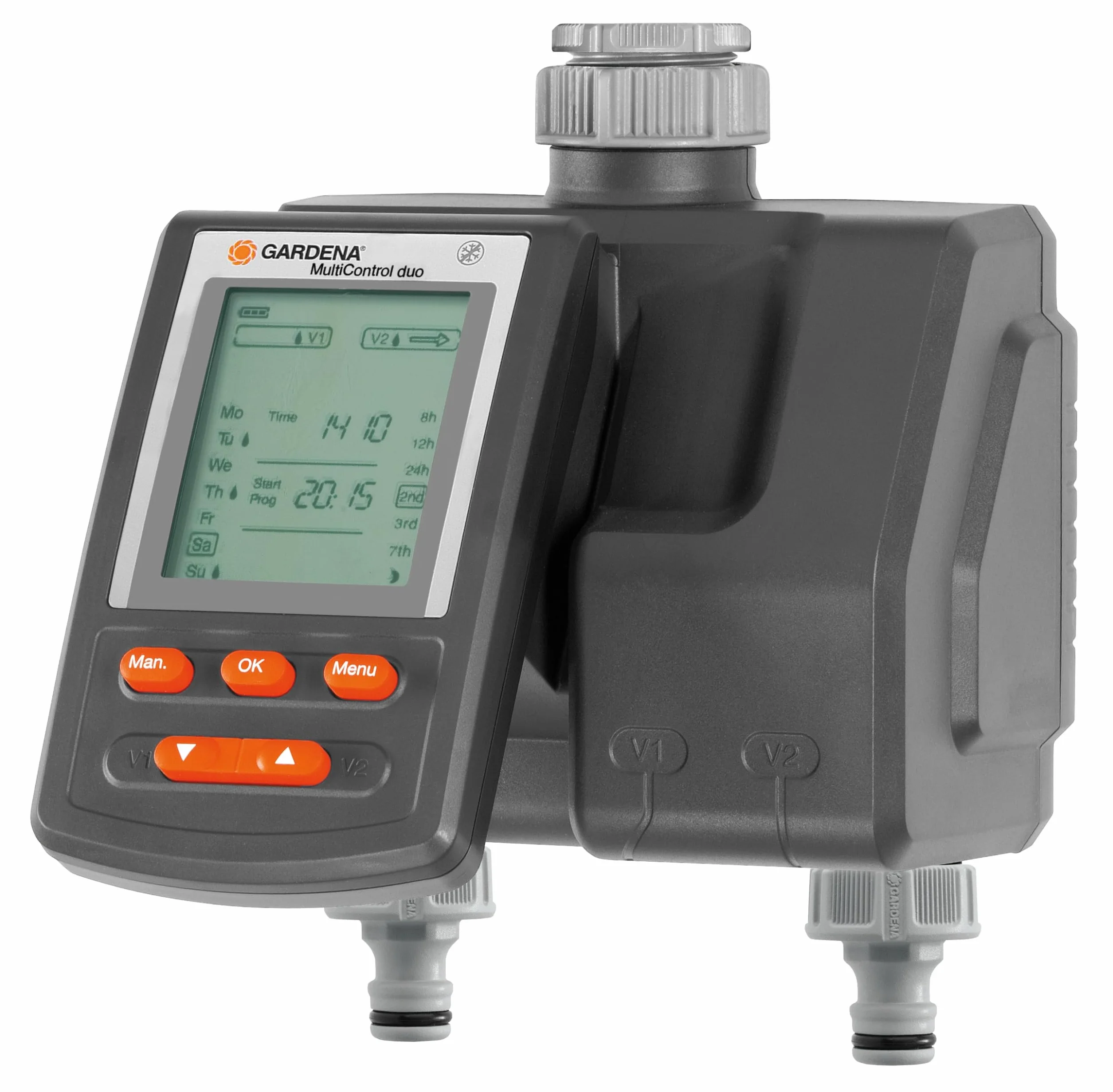 Gardena MultiControl duo Programador de riego automático LCD 1874-20
