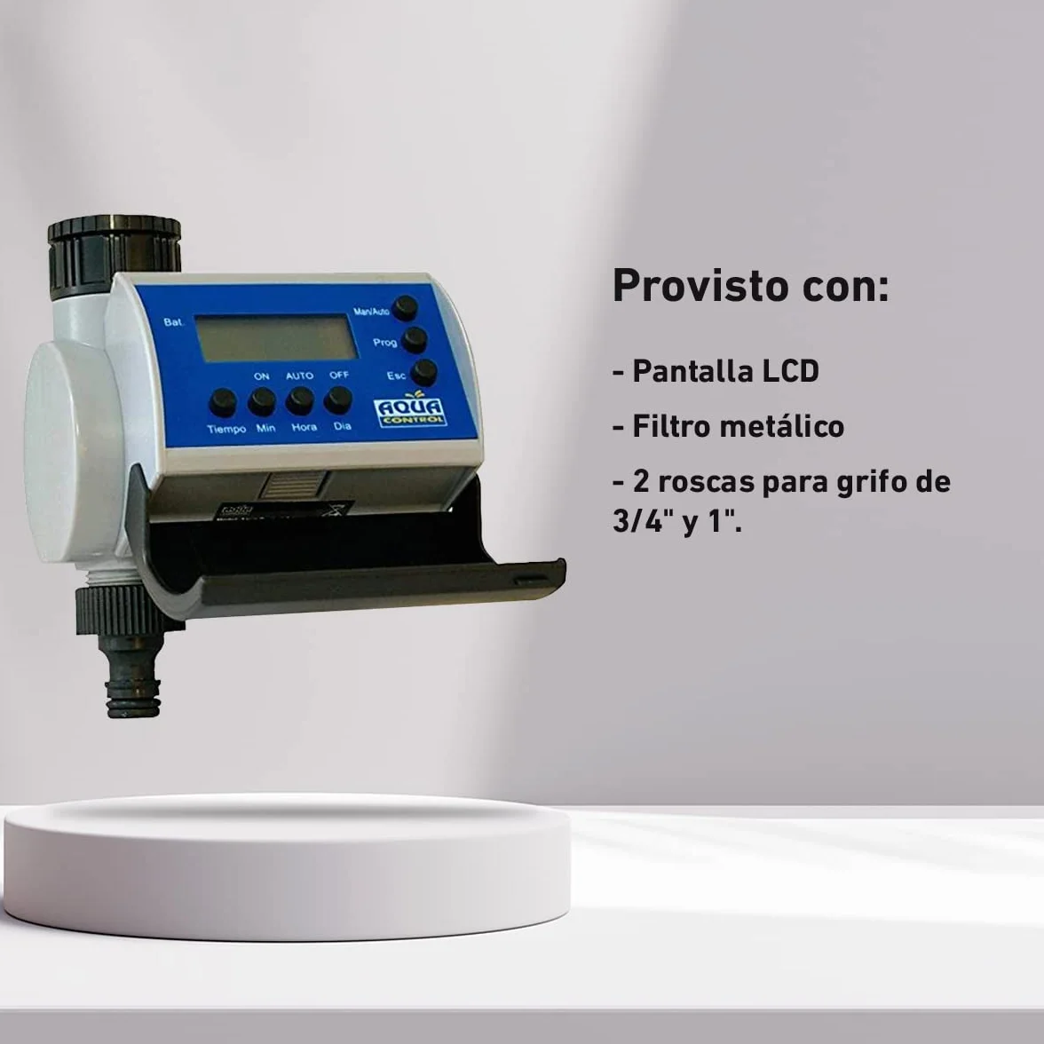 Aqua Control C4100 Programador de Riego Jardín LCD 8 Arranques día