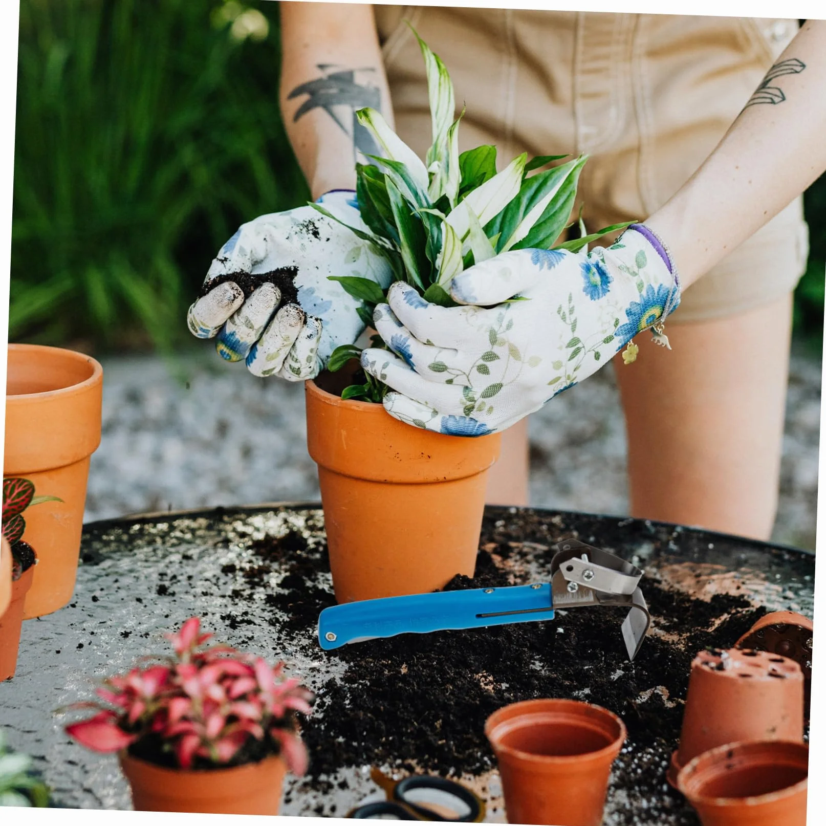 BESPORTBLE Raspador de Herramienta para Descortezar Jardín Cortador para Troncos Medianos de Roble Superficie Pulida Bordes Lisos sin Rebabas Fácil de Usar para Jardinería