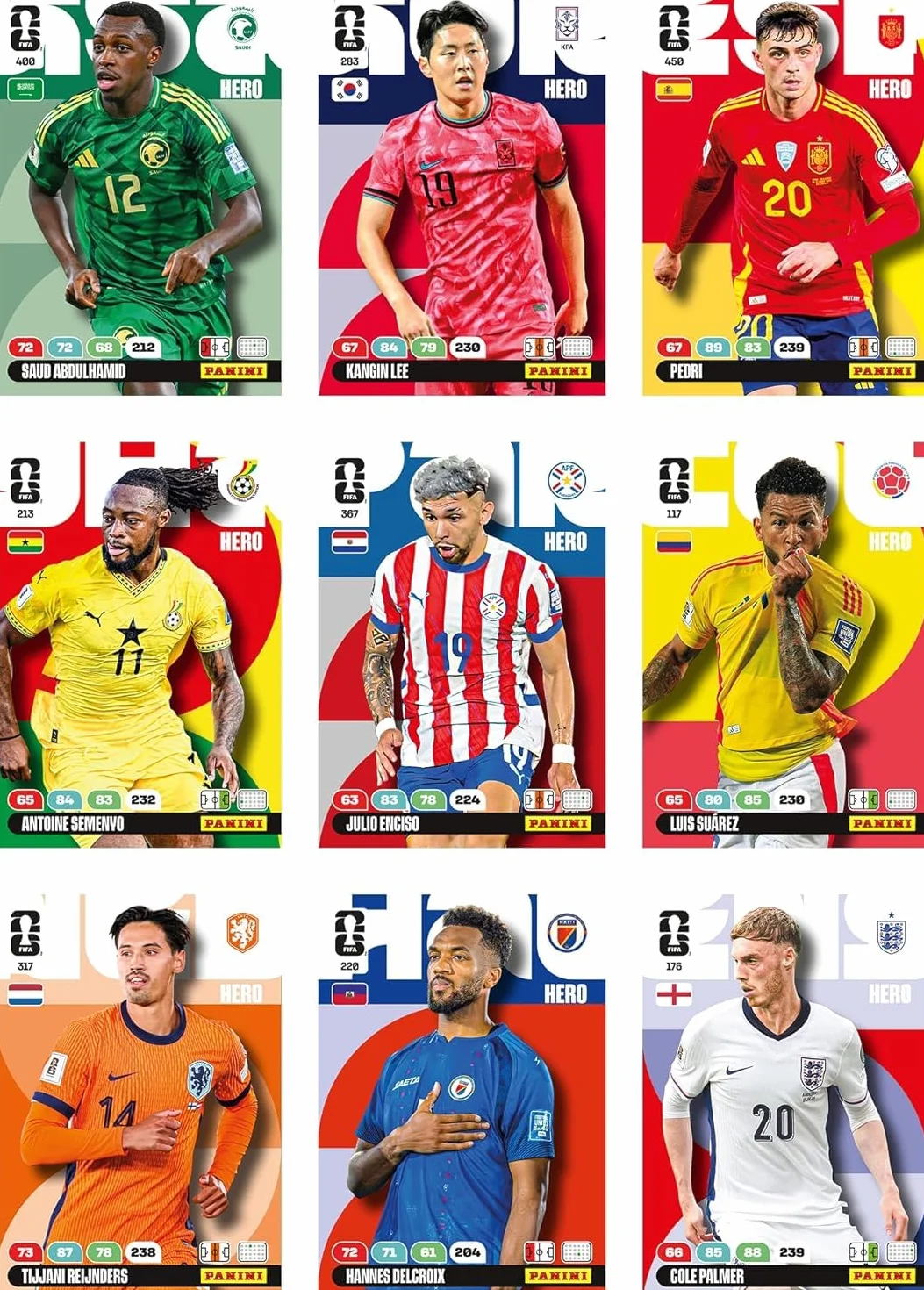 Panini FIFA 2026 Copa Mundial Trading Cards Blister 7 Fundas 4 Tarjetas Edición Limitada