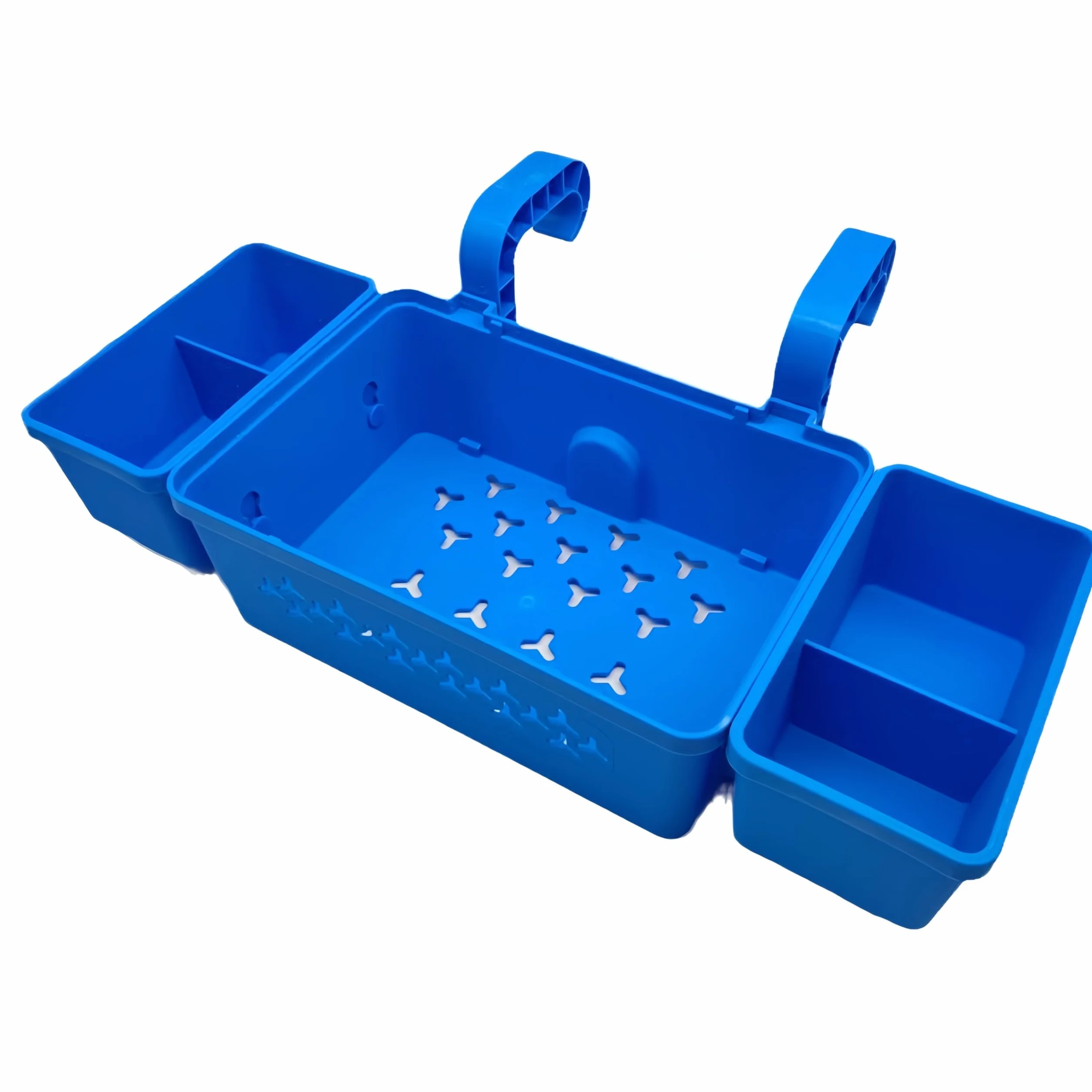Cesta a bordo de la piscina 42 x 21 x 13 cm almacenamiento para piscina fuera del suelo