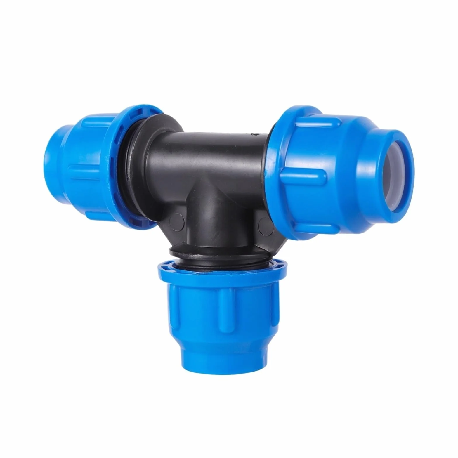 Conector de válvula rápida plástico for grifo agua, tubo PVC y PE 20/25/32/40/50 mm, for riego agrícola jardín(Metal Tee valve,20mm)