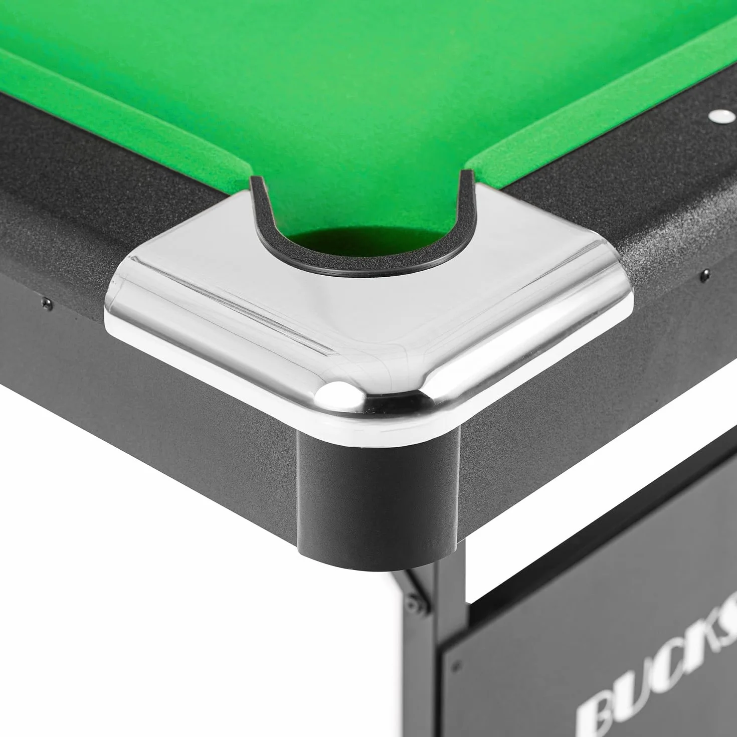Mesa de billar plegable Buckshot Atlanta 193x109x81 cm 6 pies verde y negro