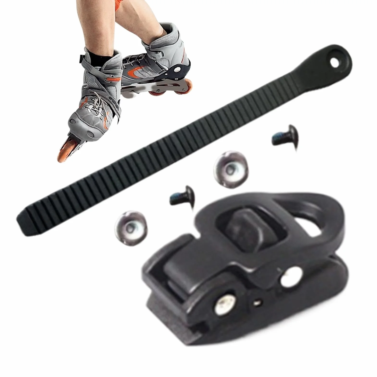 Correas para patines de ruedas hebillas ajustables cierre con tornillo