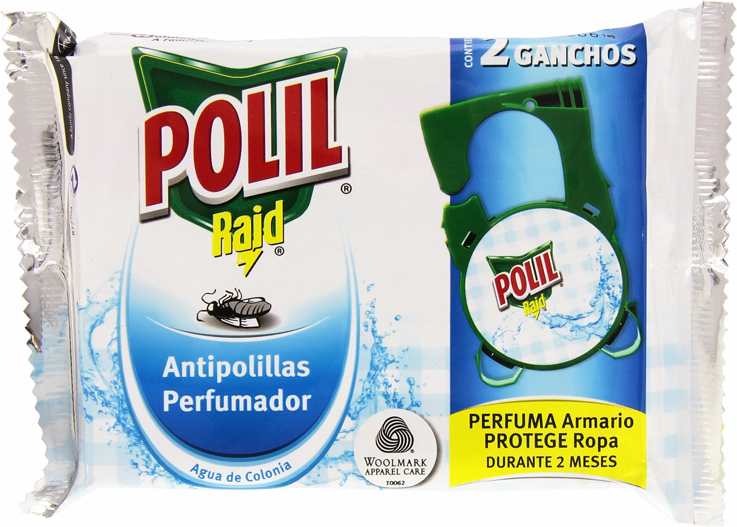Polil colgador antipolillas aroma agua de colonia paquete 2 uds