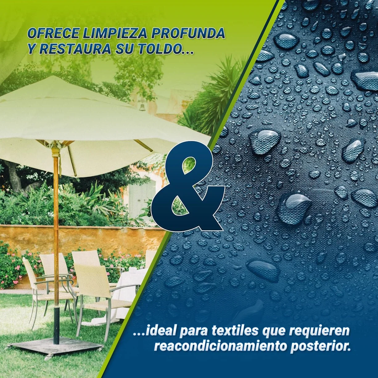 Limpiador para Toldos 2,5 L – Sin PFC Biodegradable – Elimina Moho Manchas Verdes – Detergente Eficaz para Tejidos Exterior