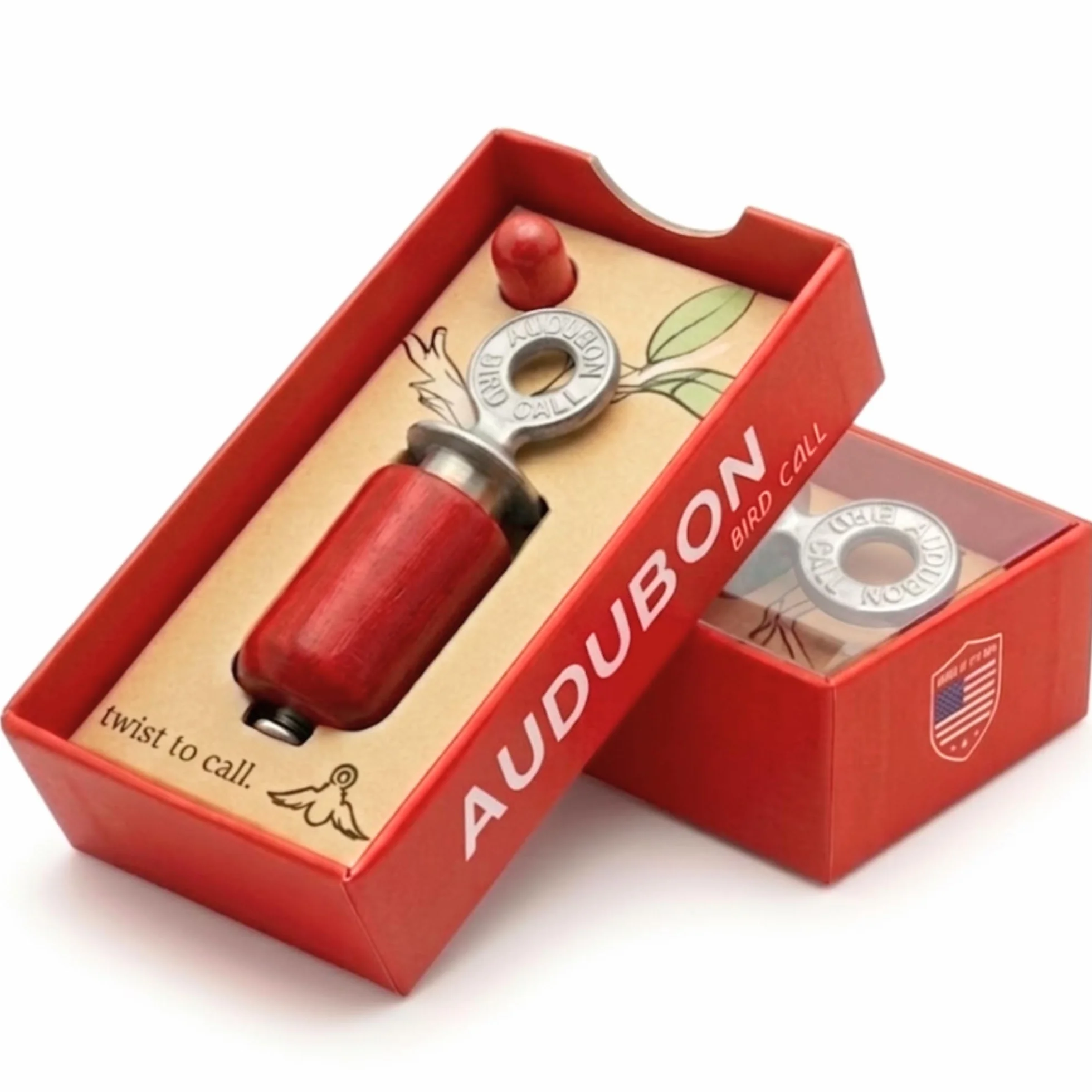 Audubon Bird Call, Rojo, Caja de Regalo, Home & Garden Store
