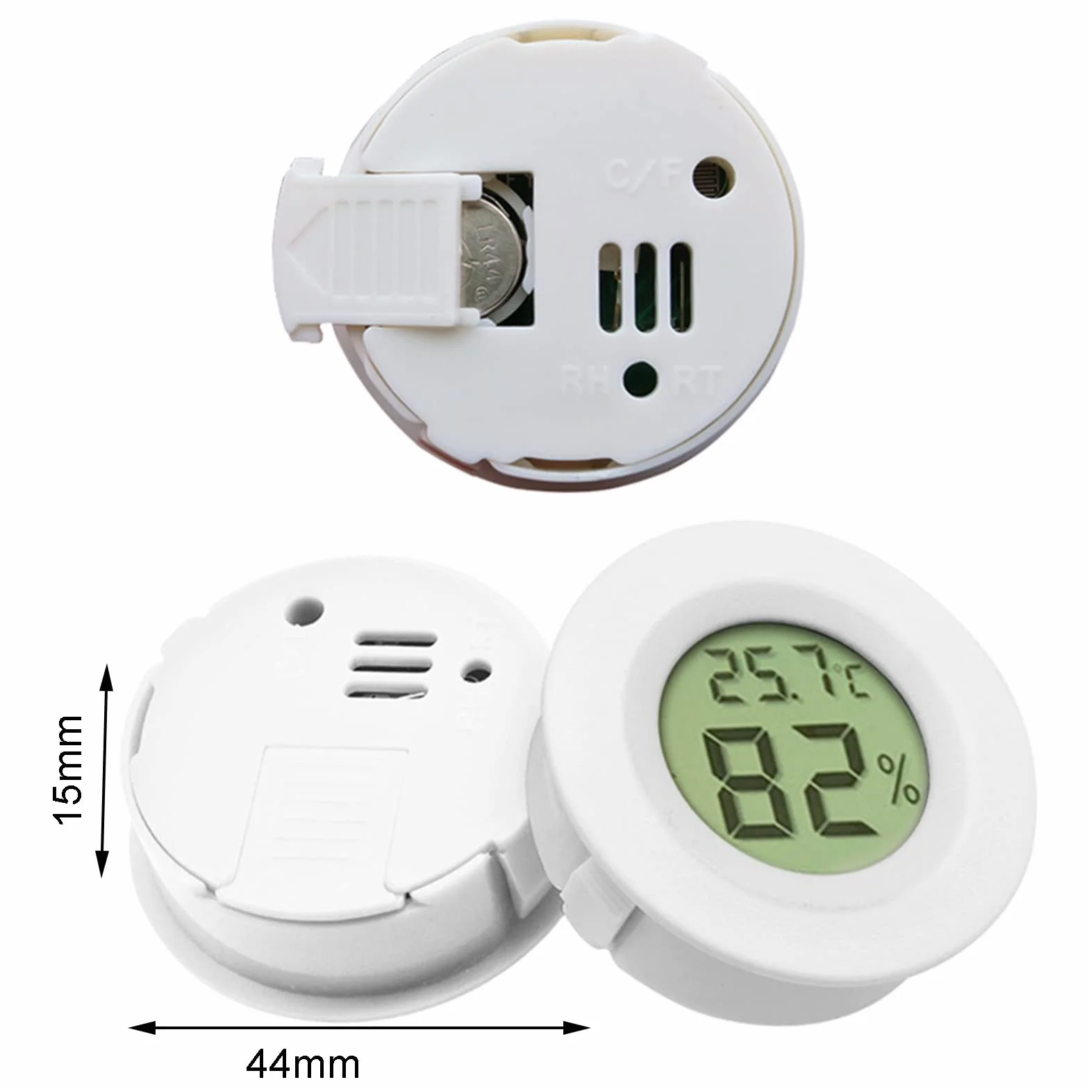 Termómetro Higrómetro para Interiores, Monitor de Temperatura de Alta Precisión, Mini Higrómetro, Paquete de 4