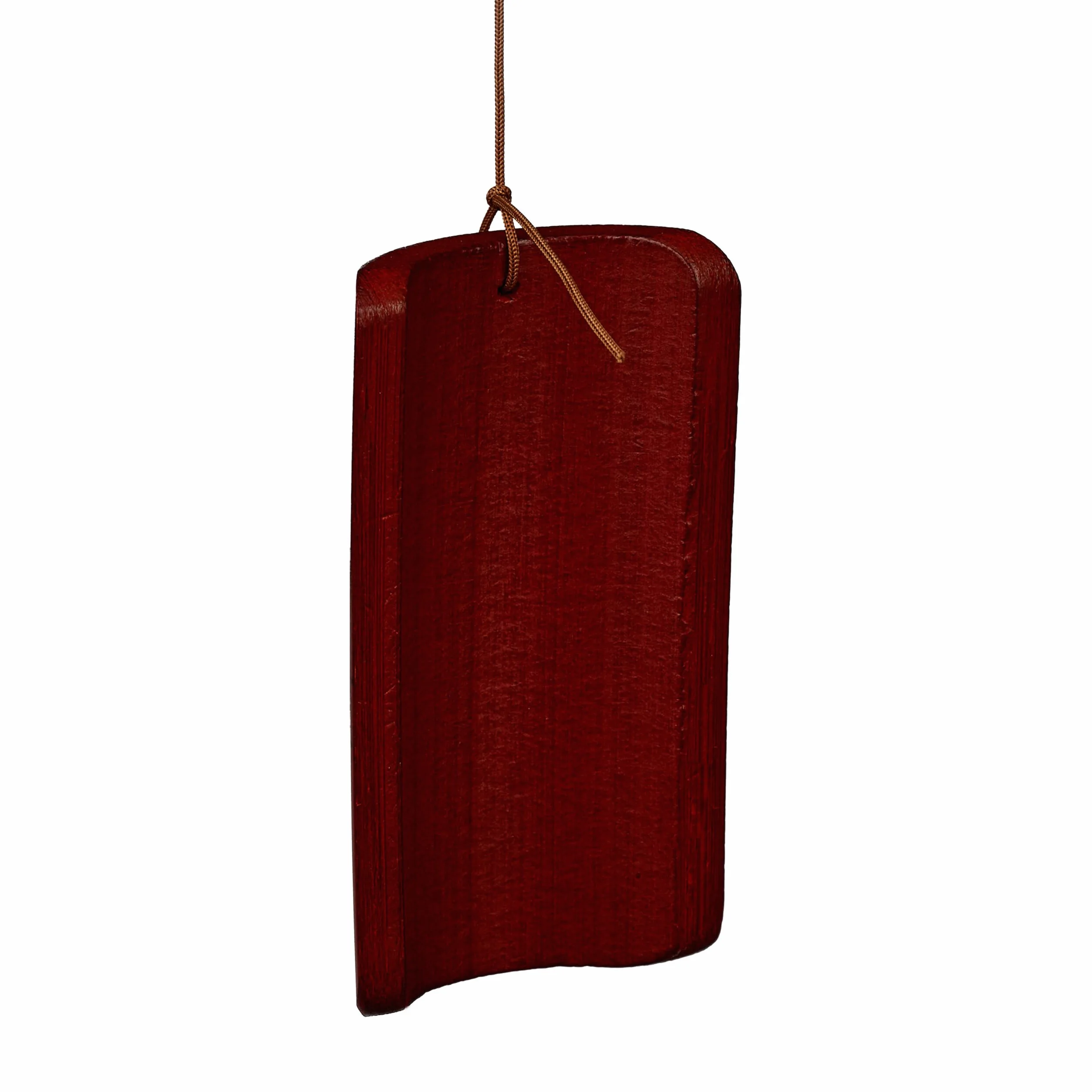 Relaxdays Carillón Viento Bambú, Juego Campanas Diseño Templo, Decoración Colgante Exterior/Interior, 60x21 cm, Marrón