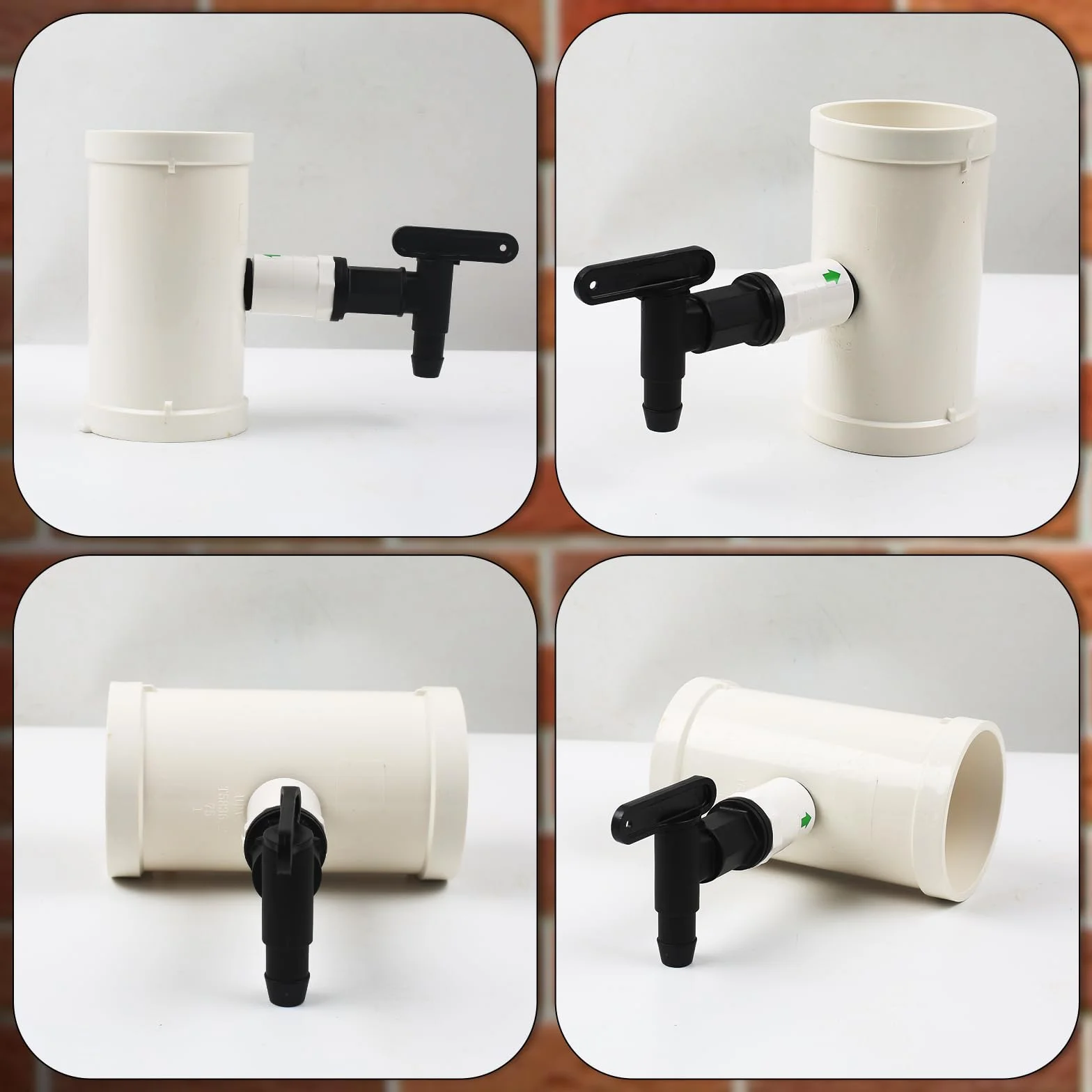Tubo de 75 mm para colector de agua de lluvia, accesorio de conexión