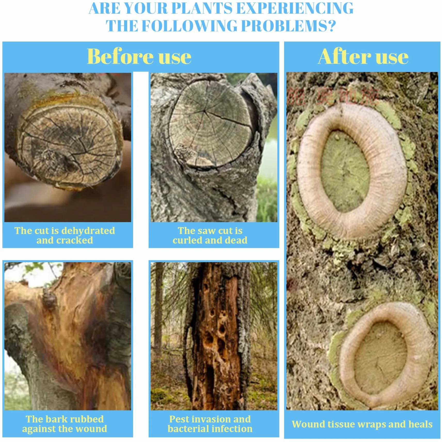 Sellador para heridas de árboles Prolong Tree Preservative 500 g pasta cicatrizante