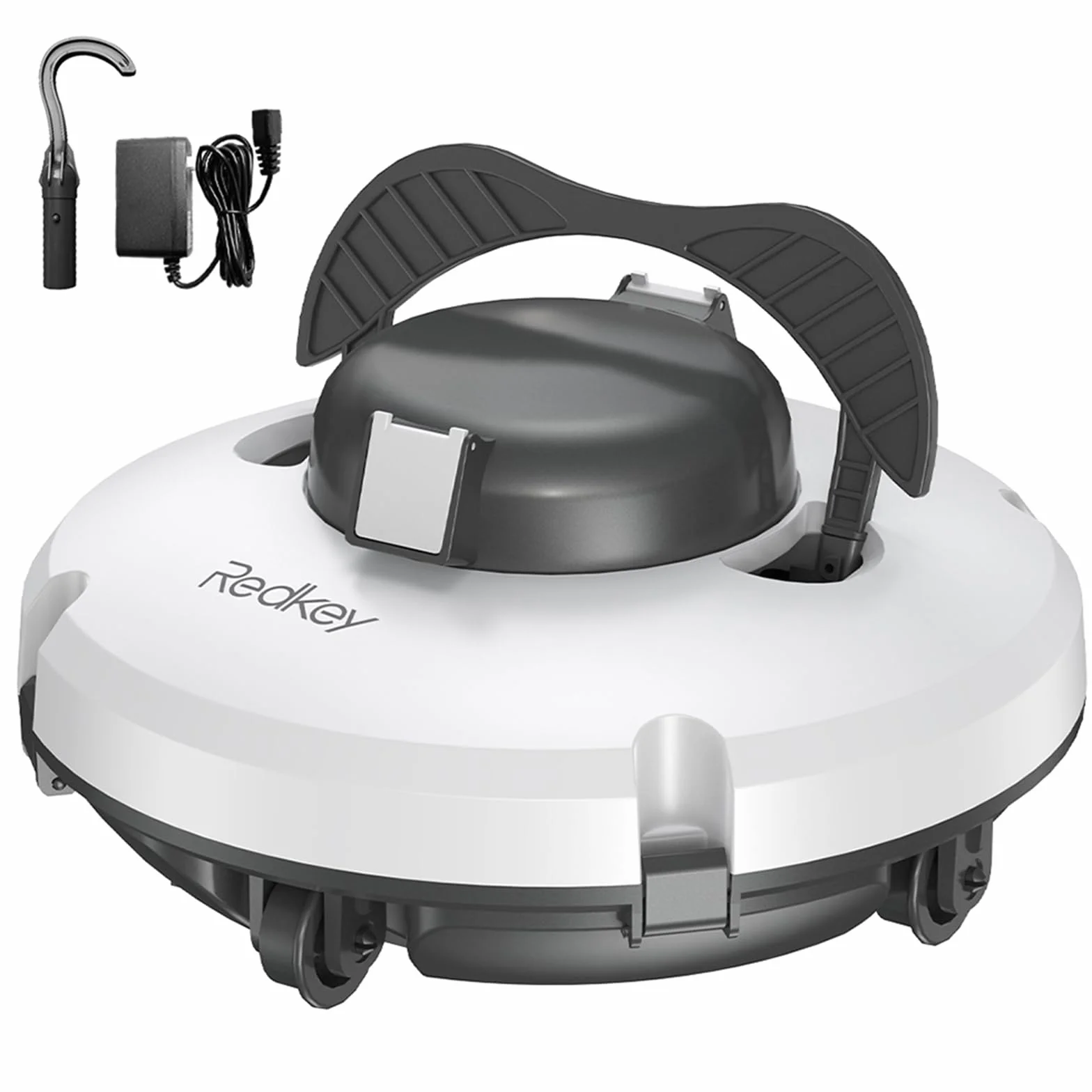 Redkey S100 Robot Limpiafondos Piscina Sin Cable, 200 Minutos Autonomía, Sube Pendientes 18°, Motor Doble, Hasta 120㎡