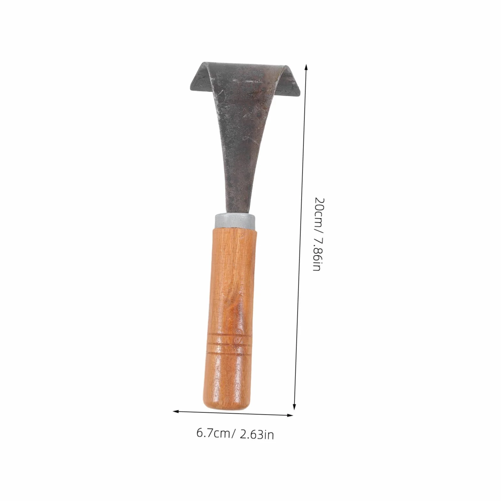 Herramienta y Hoja de Acero para Descortezar Árboles de Jardín Mango Ergonómico de Madera Práctica para Plantar Verduras y Deshierbar
