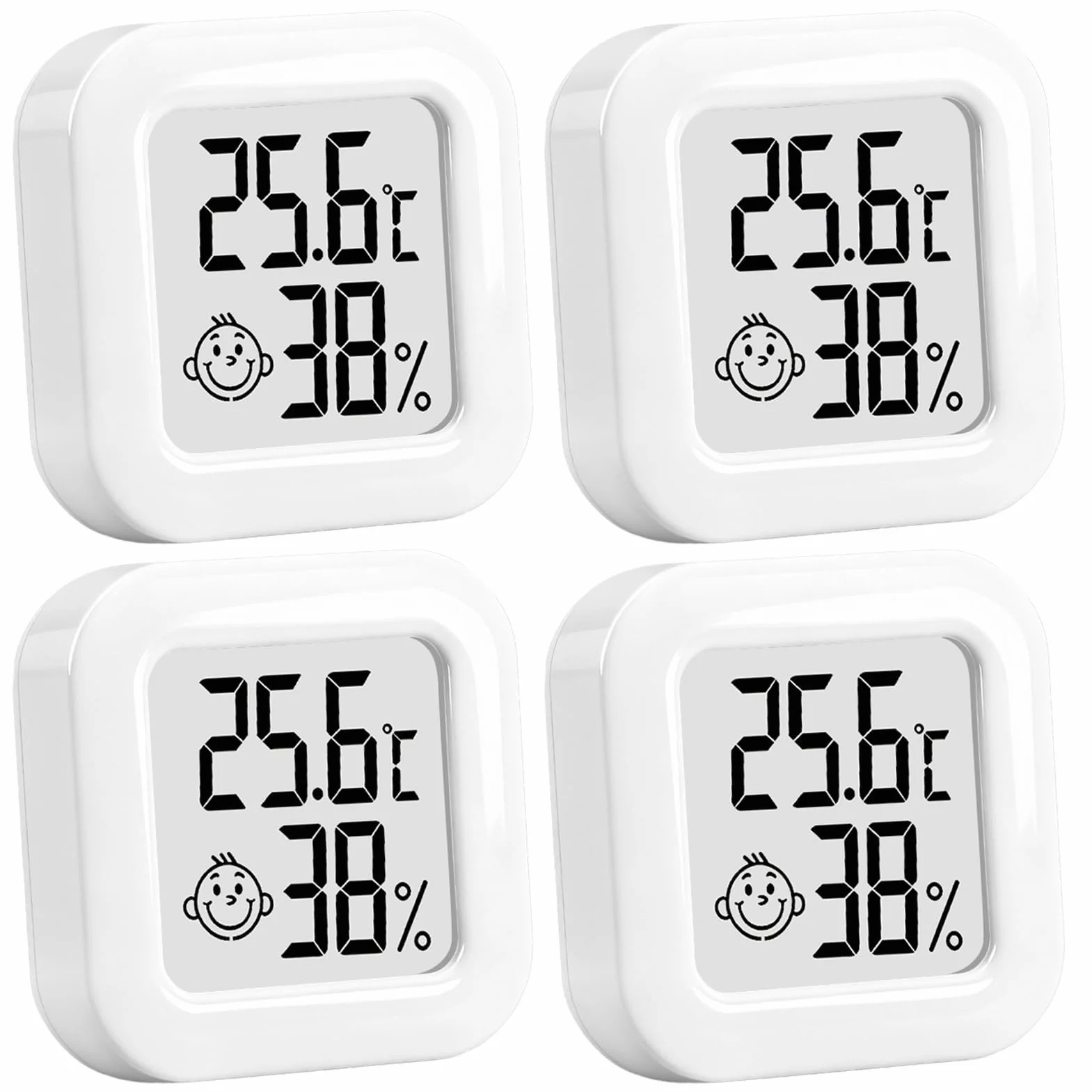 Mini Higrómetro Digital Termómetro Interior Monitor Temperatura Humedad LCD