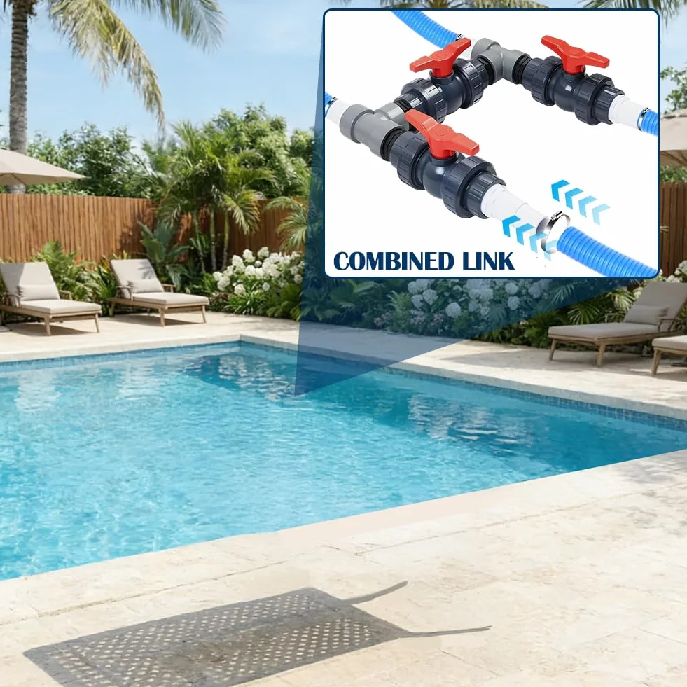 FARYODI Bomba de Calor para Piscina 50 mm 32 mm 38 mm