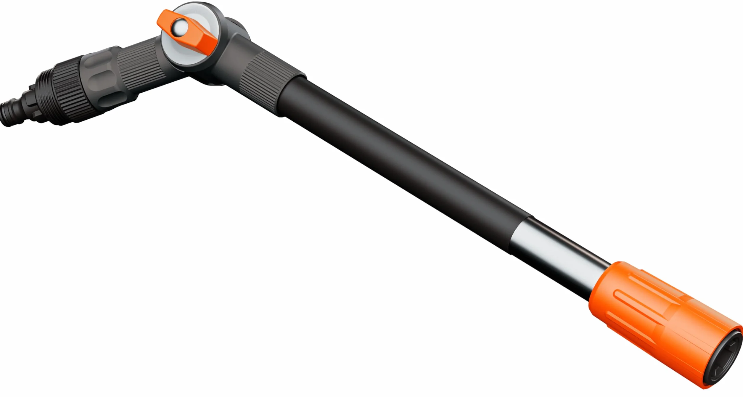 Gardena Mango Flex 18806-20: Mango de limpieza con articulación flexible, ajuste 45°, aluminio, prolongación 53 cm