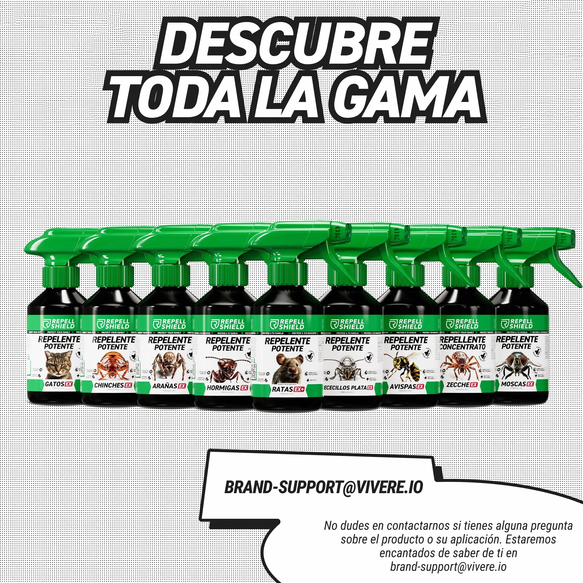 RepellShield® Spray Antiavispas 250 ml Citronela Geraniol Seguro Niños Mascotas Plantas