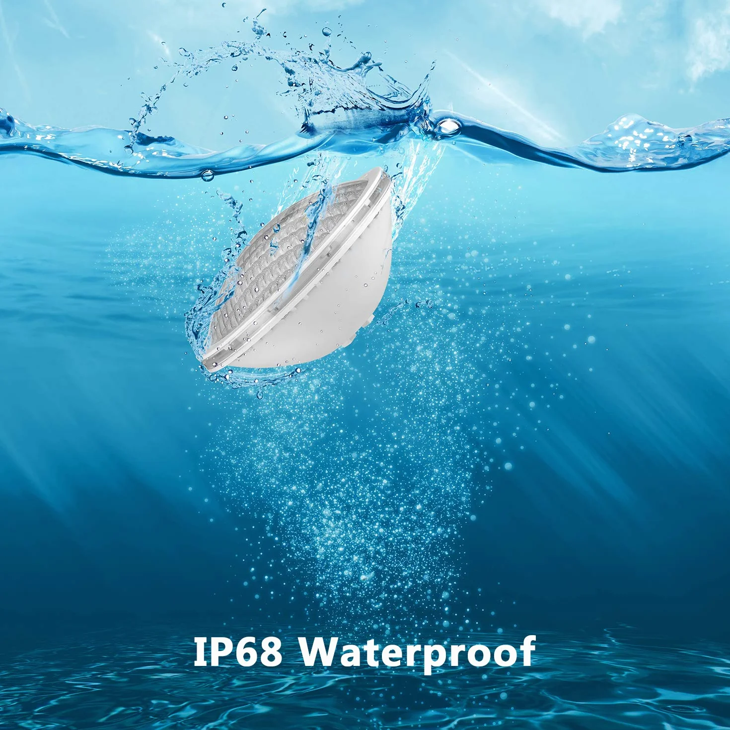 LyLmLe LED Piscina PAR56 18W Foco Sumergible 1800lm 120° IP68 12V DC/AC 6000K