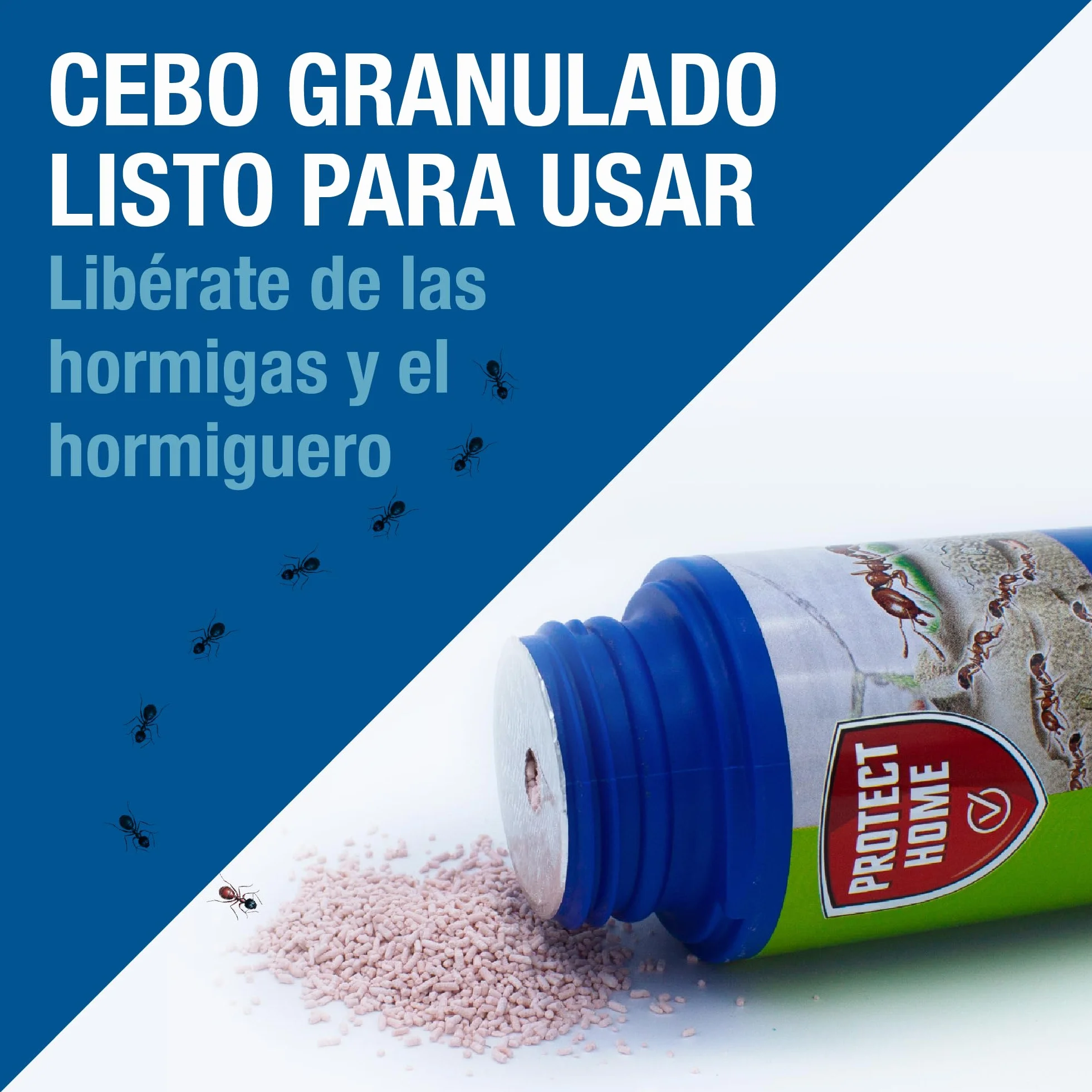 PROTECT HOME Cebo Antihormigas granulado, Elimina Hormigas Exteriores