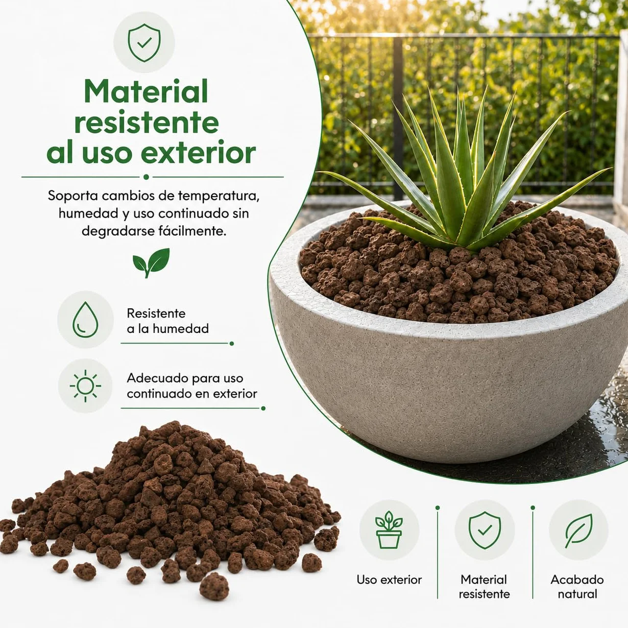 Piedras Volcánicas Naturales 10/25 cm 7 kg 8 L para Jardinería y Decoración
