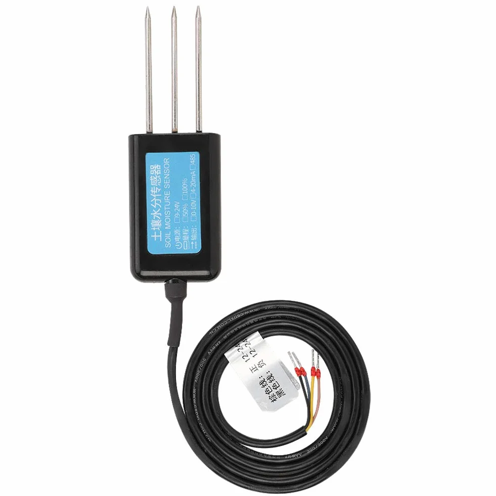 Sensor de humedad del suelo 2 en 1 0-10V 12-24V DC impermeable