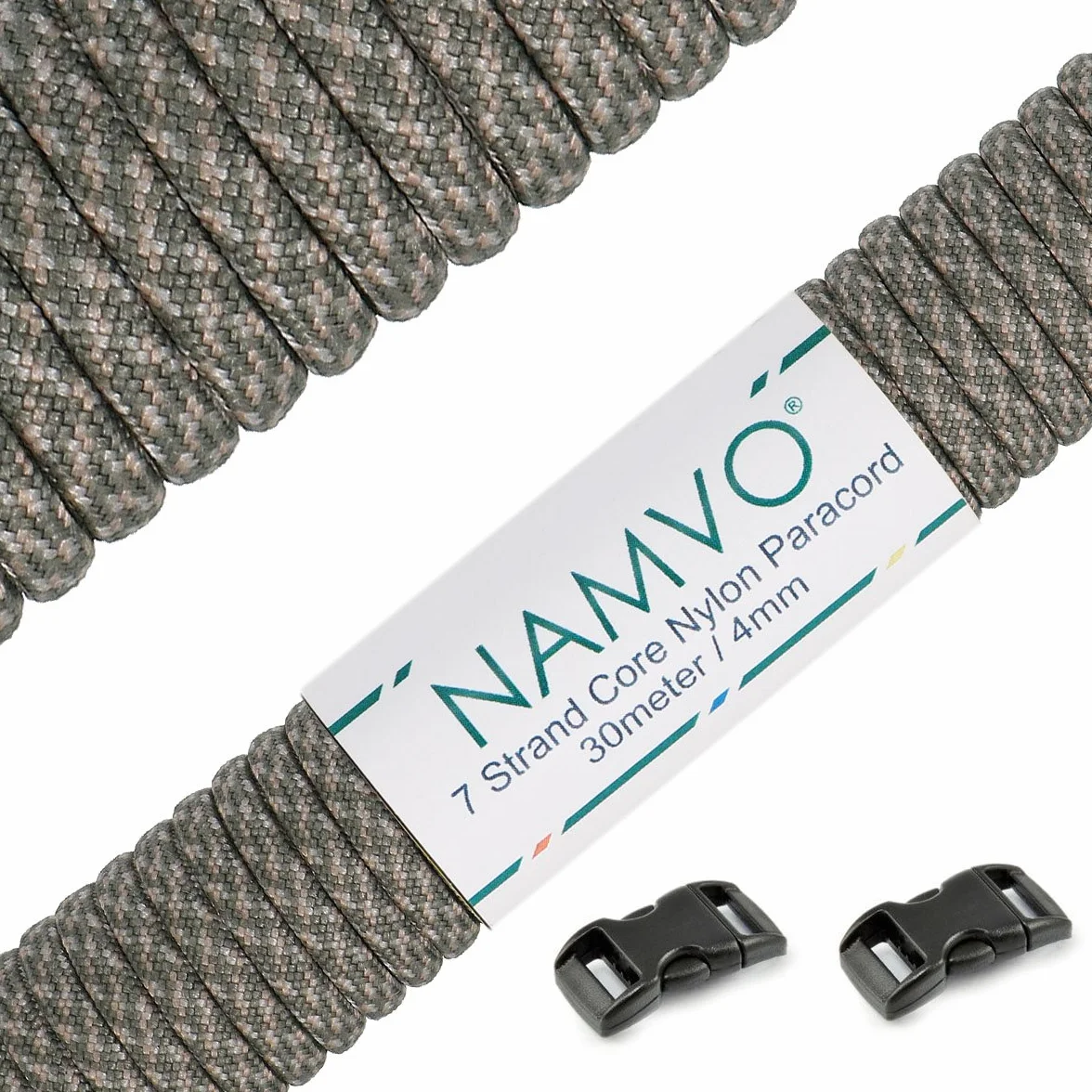 Namvo 550 Paracord Mil Spec Type III 7 Strand 100ft 30 Meters Camouflage