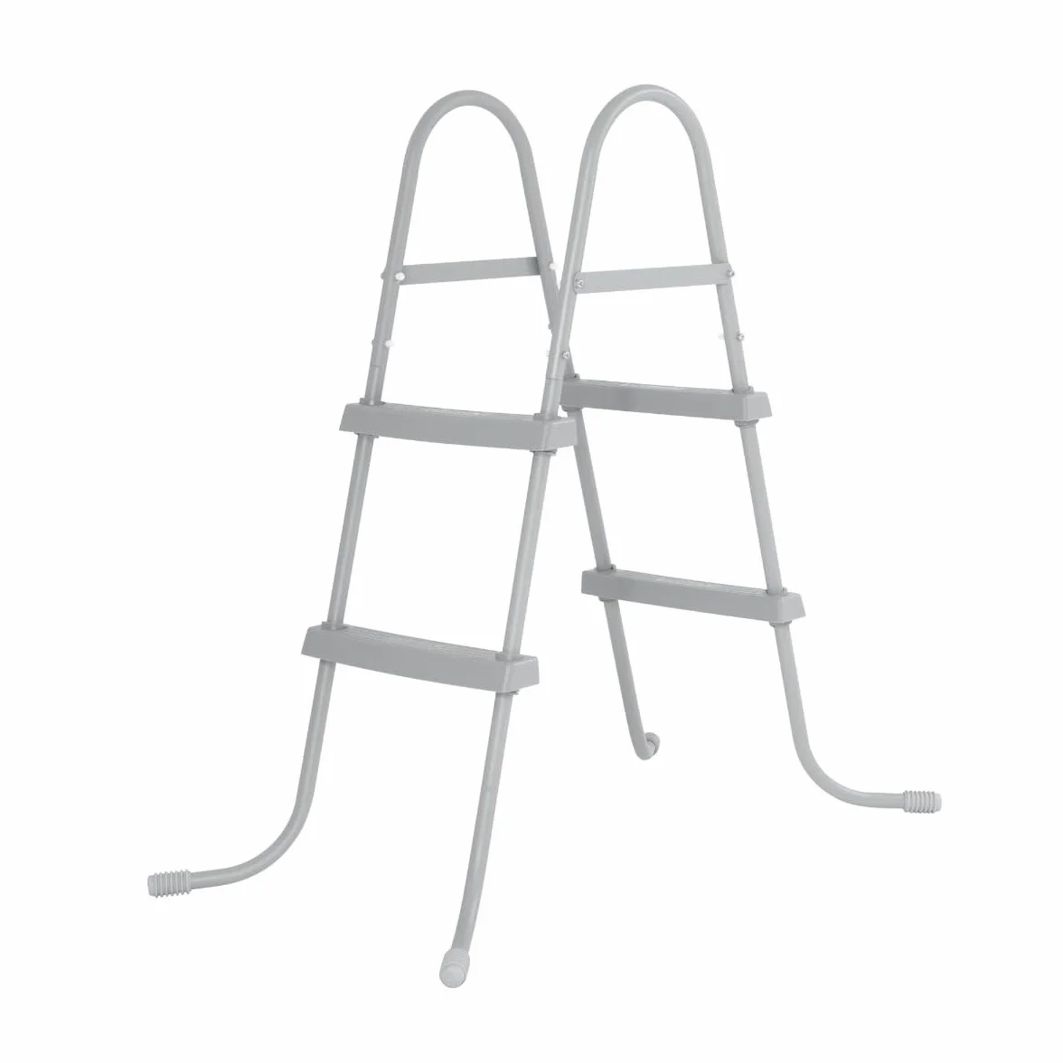 BESTWAY Escalera para Piscinas Desmontables 112x66x116 cm Plateado