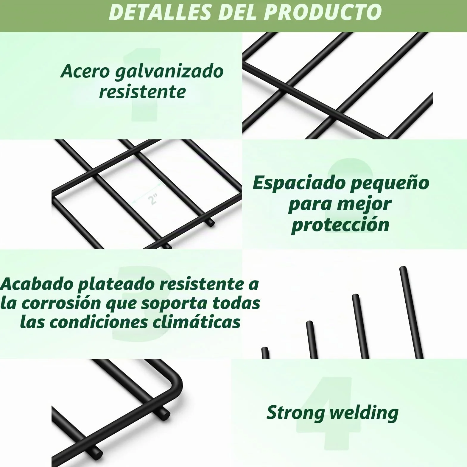 LIANTRAL Vallas de jardín, barreras animales, Valla metálica, 19 piezas | Valla decorativa al aire libre, vallas animales para perros y conejos, valla sin excavación, Antióxido, total 43 cm x 6,27 m