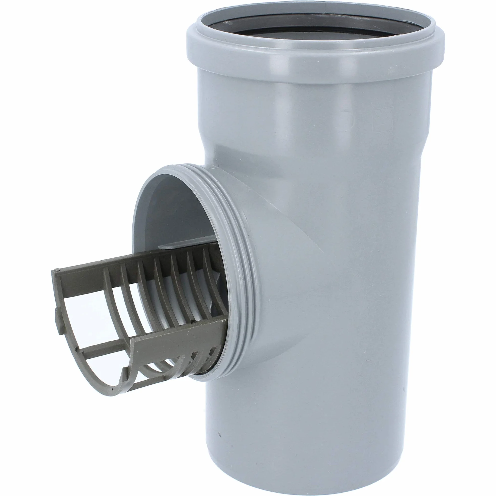 Filtro de bajante DN 100 Ø 110 mm Gris | Filtro de canalón con tamiz, desagüe de canalón, colector de lluvia, protección de canalones