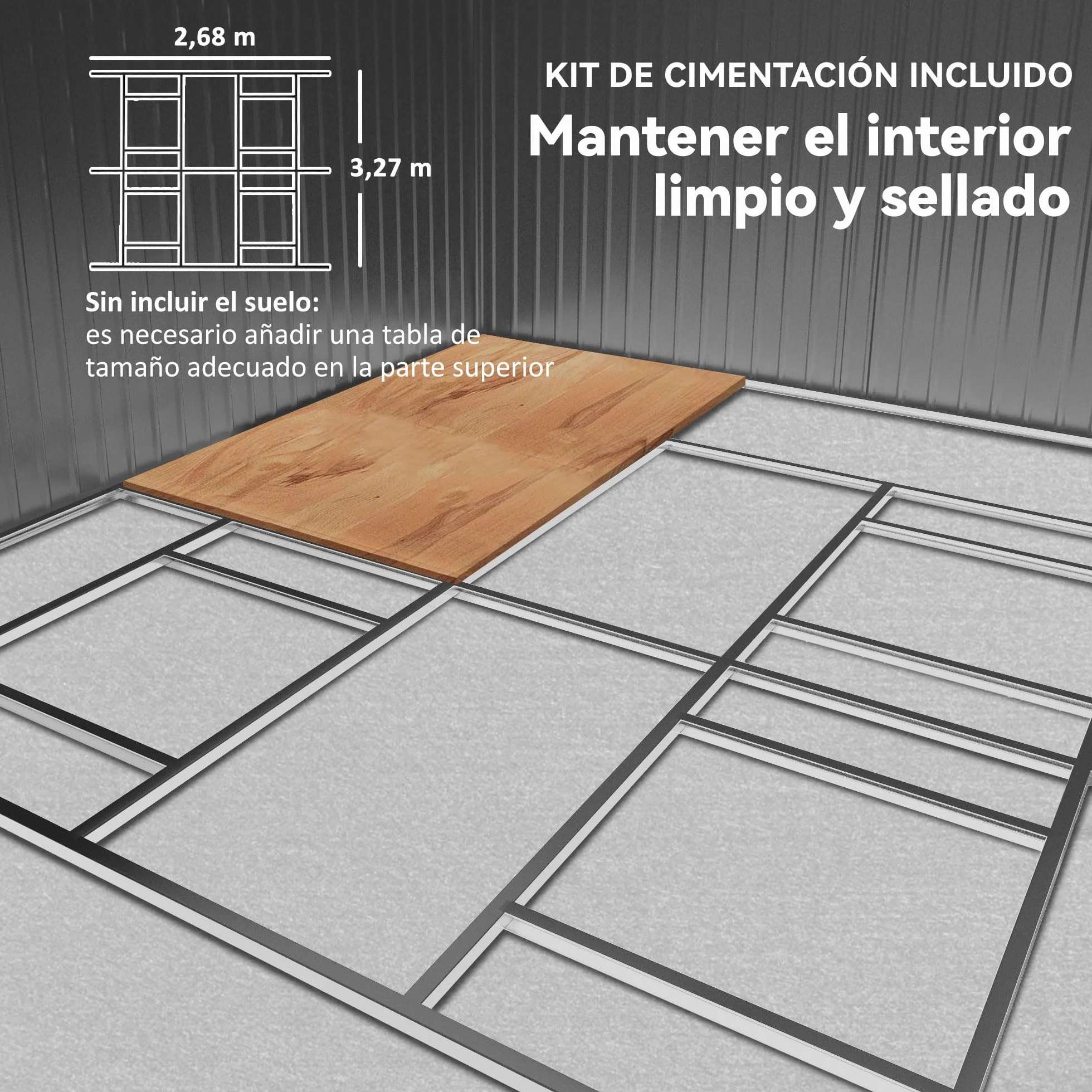 Outsunny Caseta de Jardín Exterior 12,4 m² 340x386x200 cm Cobertizo Metálico con Puertas Dobles y Cerradura Verde