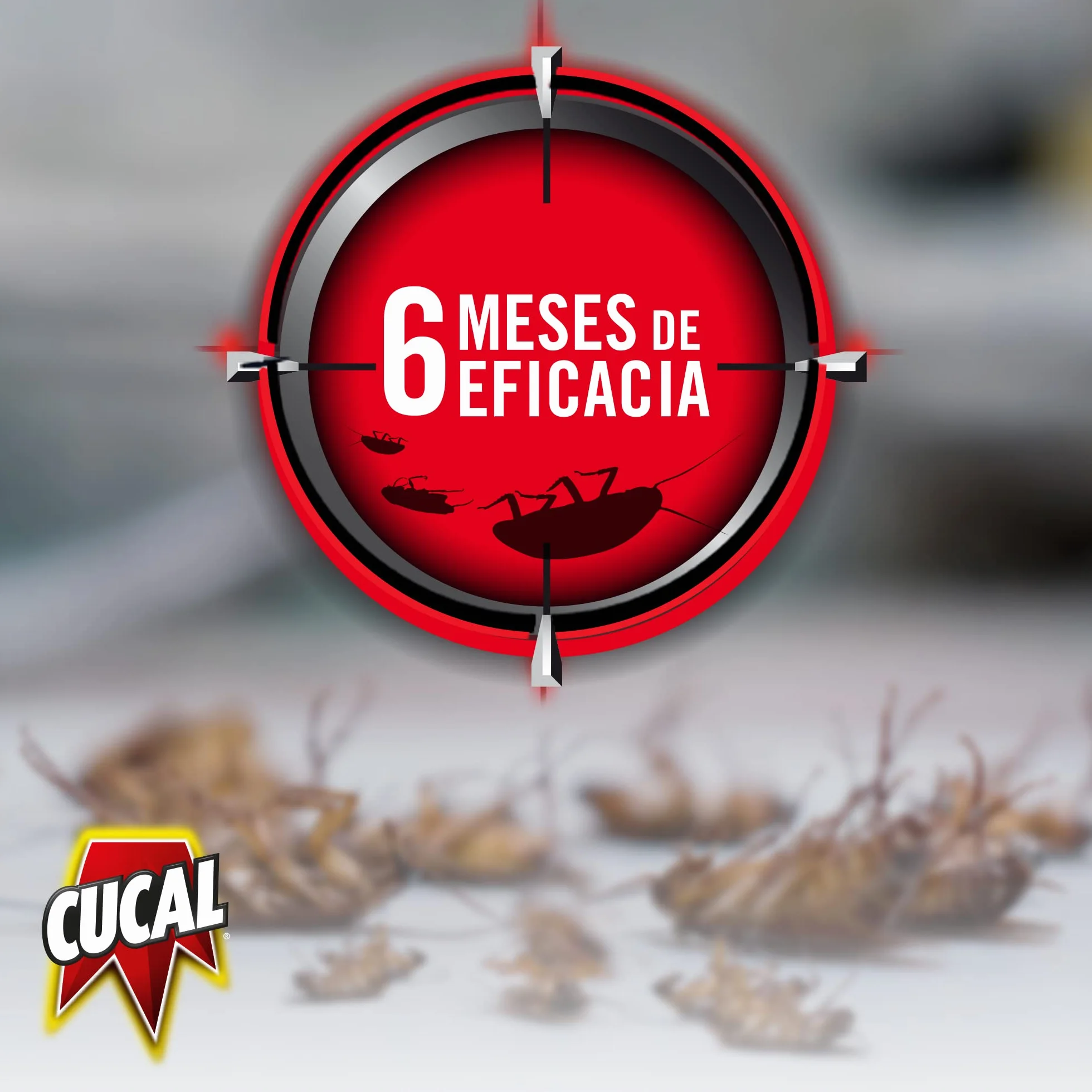Cucal Insecticida Trampa Cucarachas Doble Cebo, 6 Unidades