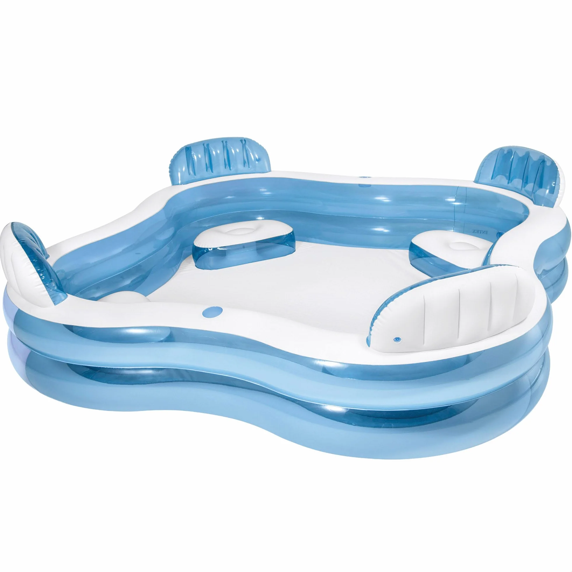 Intex Piscina Hinchable Familiar 229x229x66 cm 990 litros Vinilo Resistente con Asientos