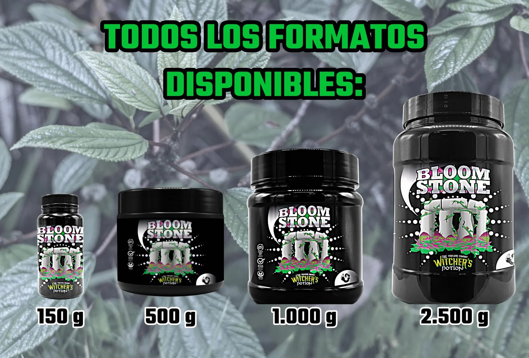 BLOOM STONE Cannaboom Endurecedor de Cogollos Mineral en Polvo 500g Flores Más Duras Compactas Resinosas