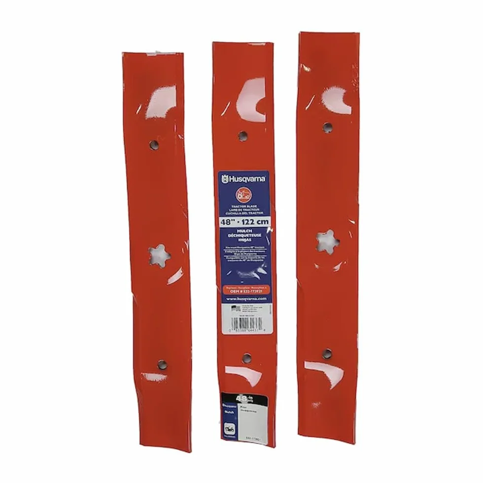 Husqvarna 586117303 Cuchillas de mantillo para cortacésped, Naranja | Diseñado para un corte y mantillo suaves y eficientes, 586117303