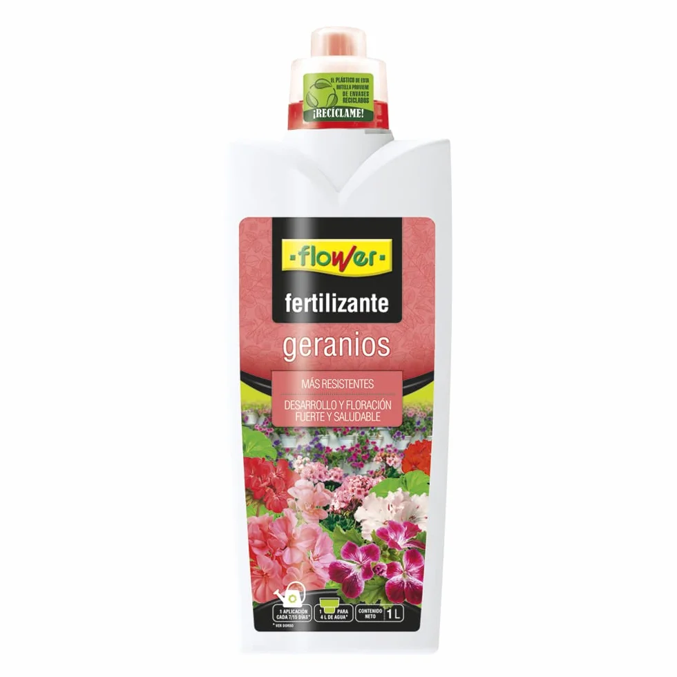 Fertilizante Líquido Geranios 1000 ml Bioestimulante con Aminoácidos Naturales