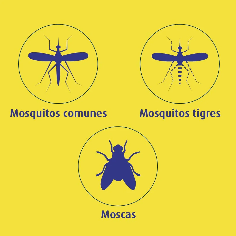 Bloom Max Insecticida Eléctrico Líquido Antimosquitos 7en1, 2 Aparatos + 4 Recambios, 180 Noches de Protección