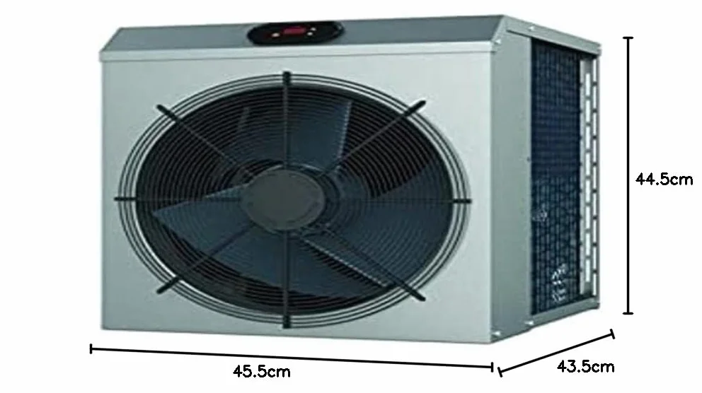 Bomba de calor R32 Mini 3,2KW para piscina gris