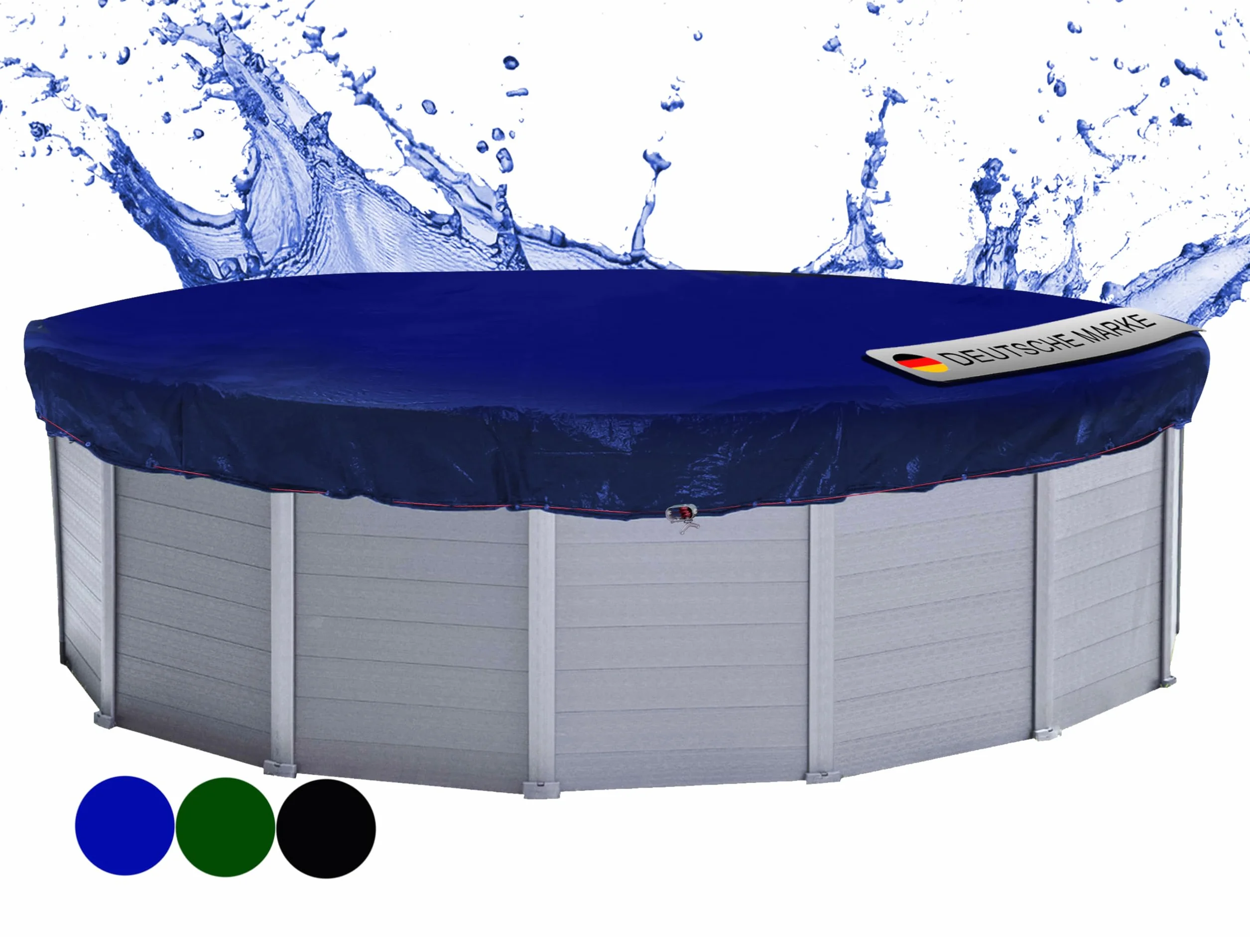 Cubierta de Piscina de Invierno Redonda 200g/m² 420 cm Azul
