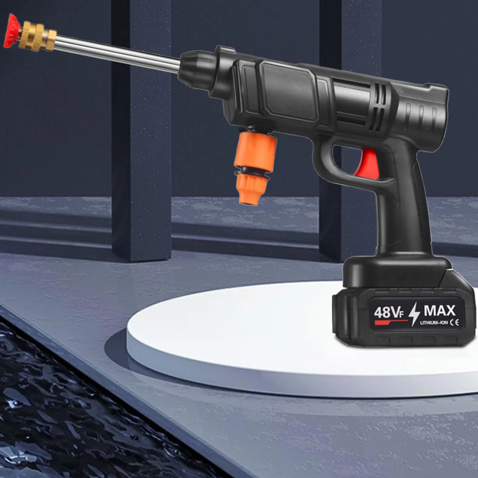 Hidrolimpiadora Inalámbrica Eléctrica Portátil Sin Cable | Máquina de Limpieza con Manguera de 5 m para Lavado de Coches y Baño de Mascotas