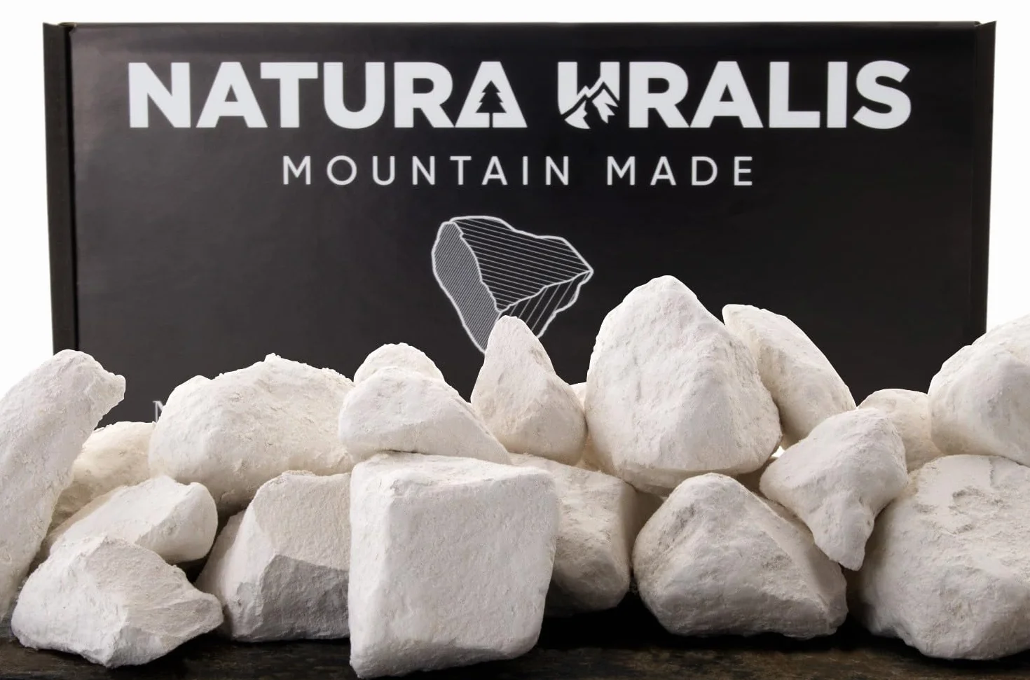 Natura Uralis Trozos de Tiza Blanca 200g - Carbonato de Calcio Natural