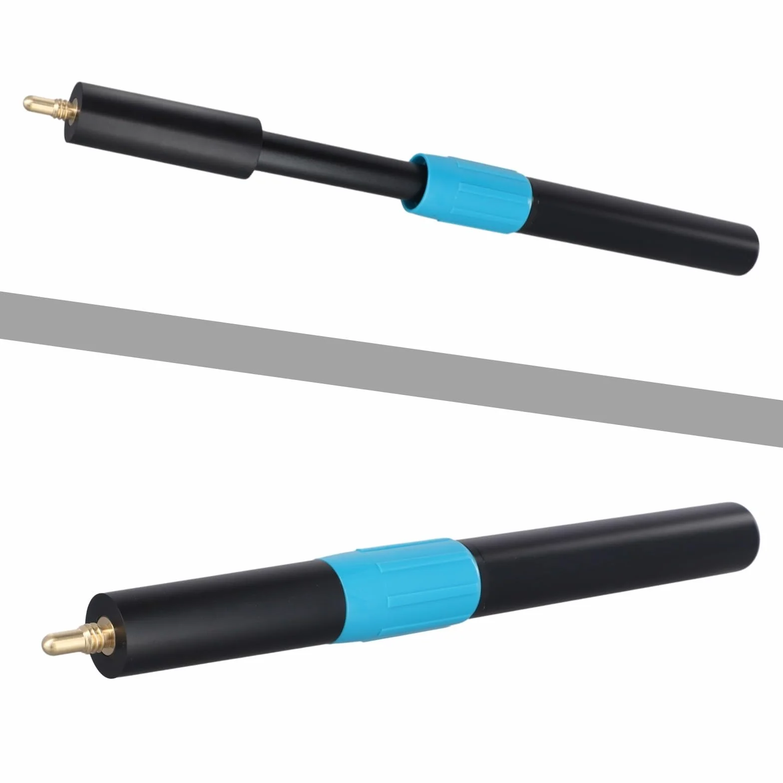 Extensión de taco de billar de metal ajustable de 9 a 12 pulgadas, alargador de eje resistente con agujero de base