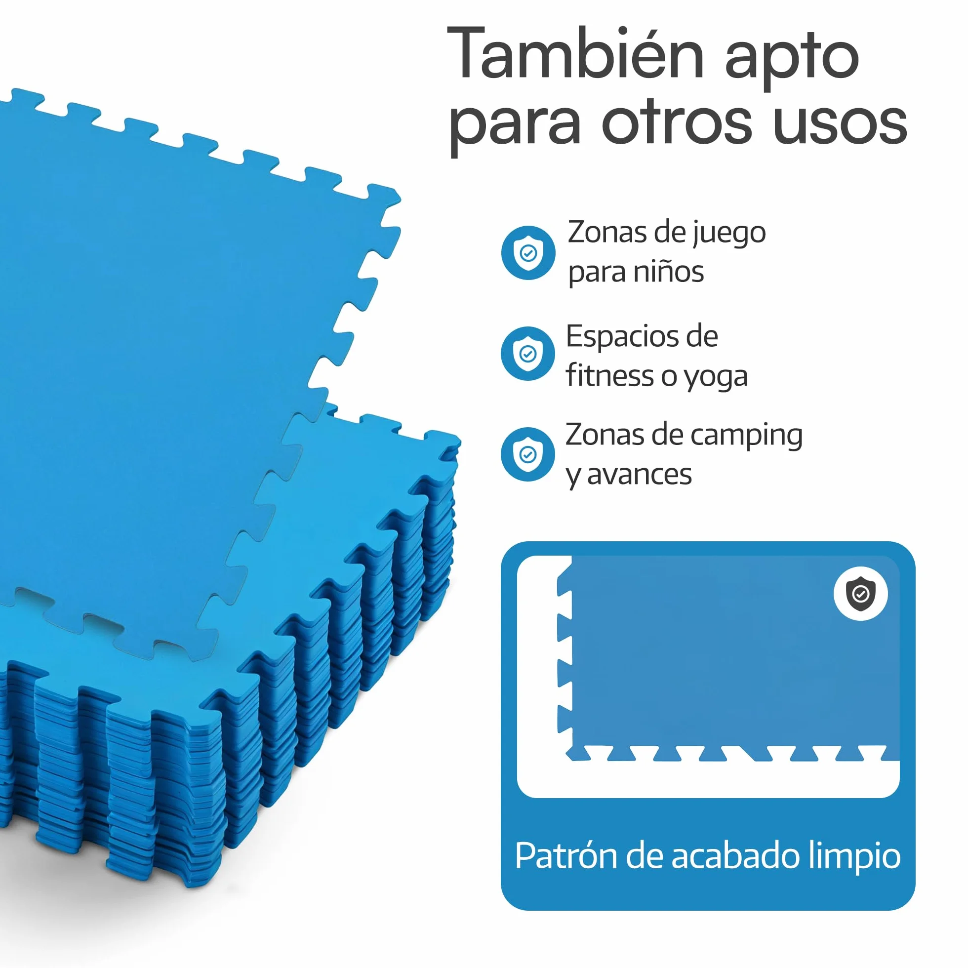 Meisterhome® Alfombrillas para piscina 50x50 cm 2,25 m² 9 unidades