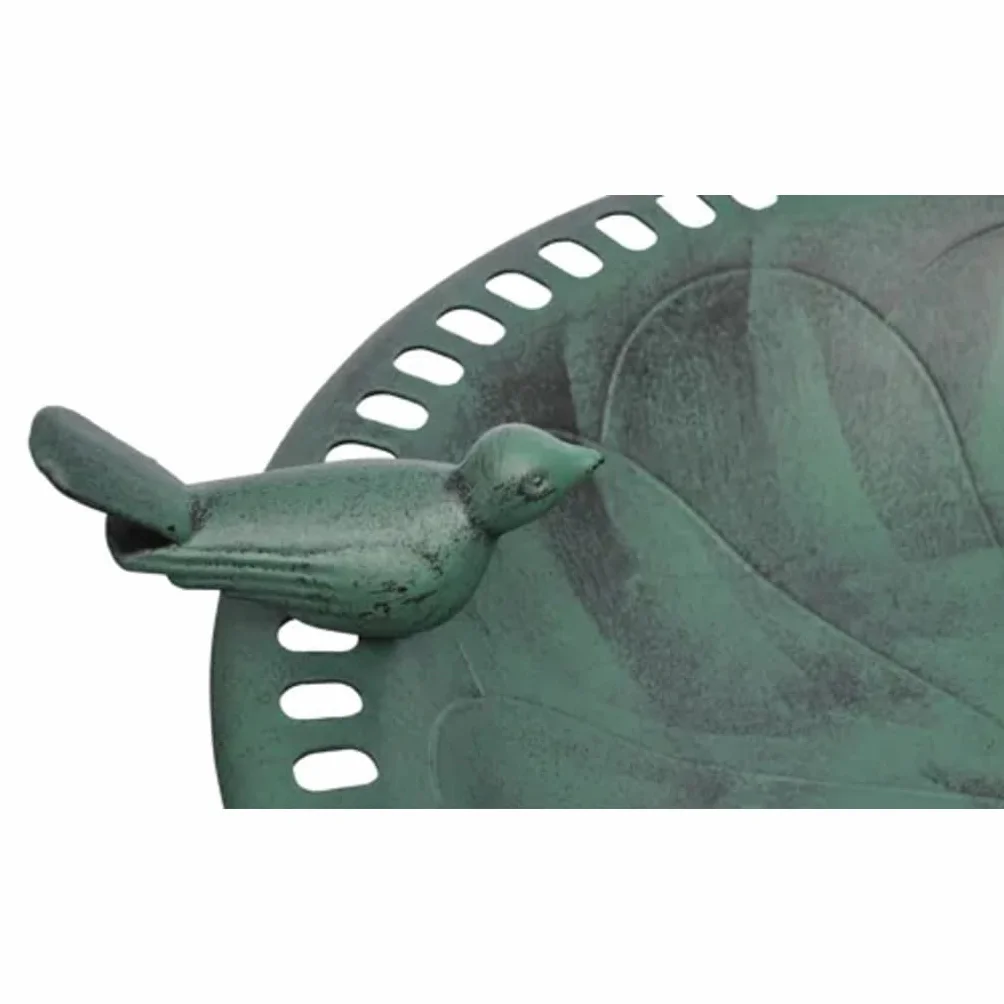 vidaXL Fuente para pájaros con Ave Decorativa