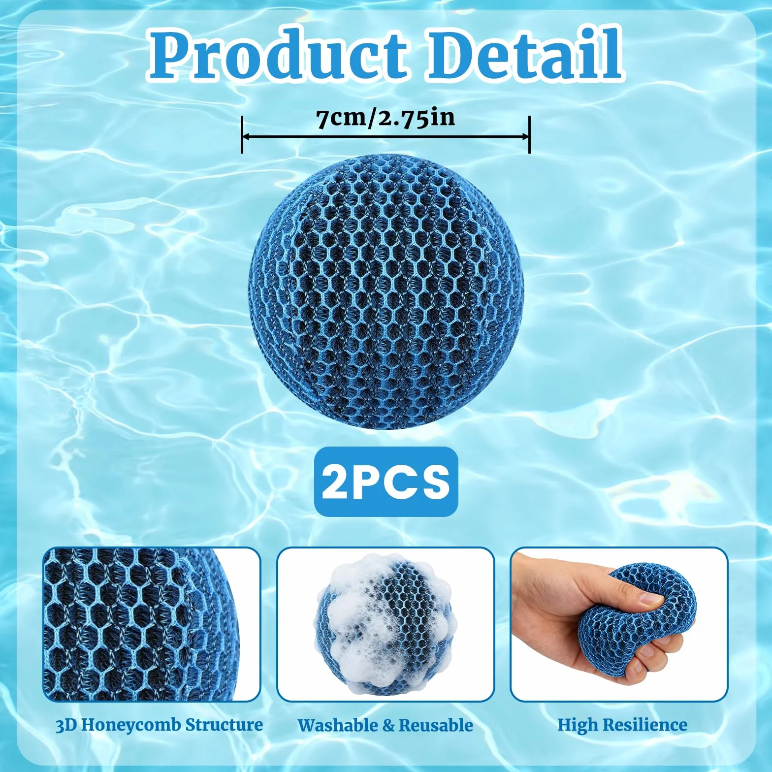 Absorbente de Espuma para Bañeras de Hidromasaje 7cm, Absorbente de Aceite Piscina Reutilizable, Filtro de Espuma para Piscina
